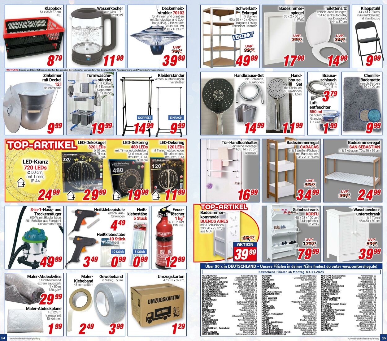 Prospekt CENTERSHOP 27.10.2025 - 01.11.2025