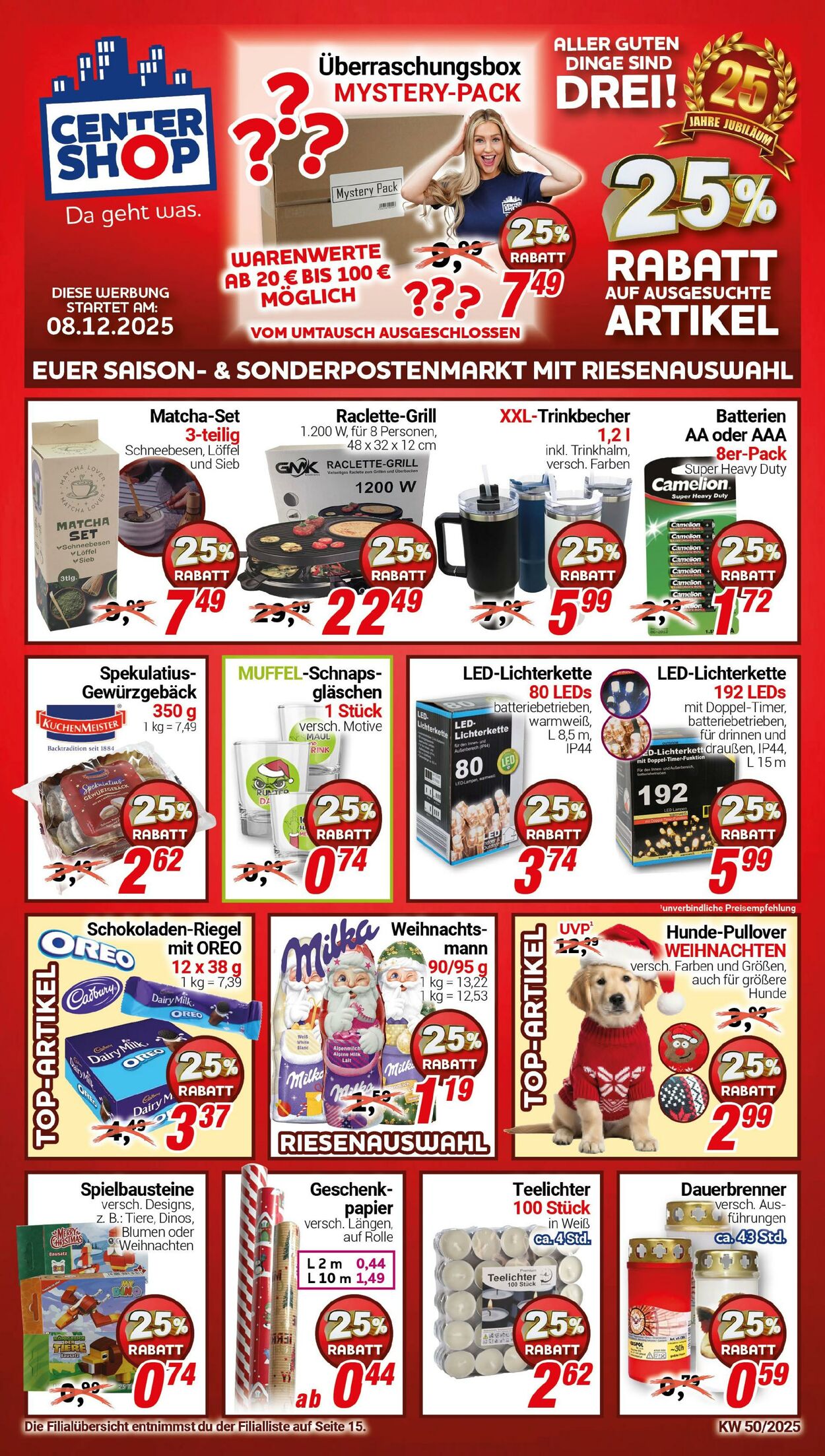 Prospekt CENTERSHOP 08.12.2025 - 13.12.2025