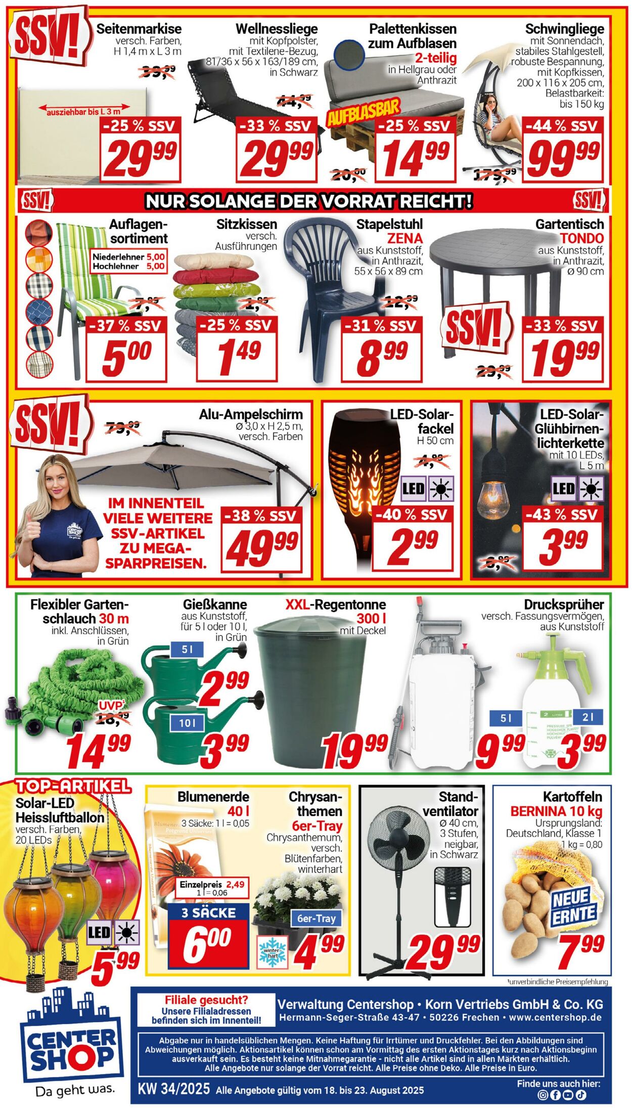Prospekt CENTERSHOP 18.08.2025 - 23.08.2025