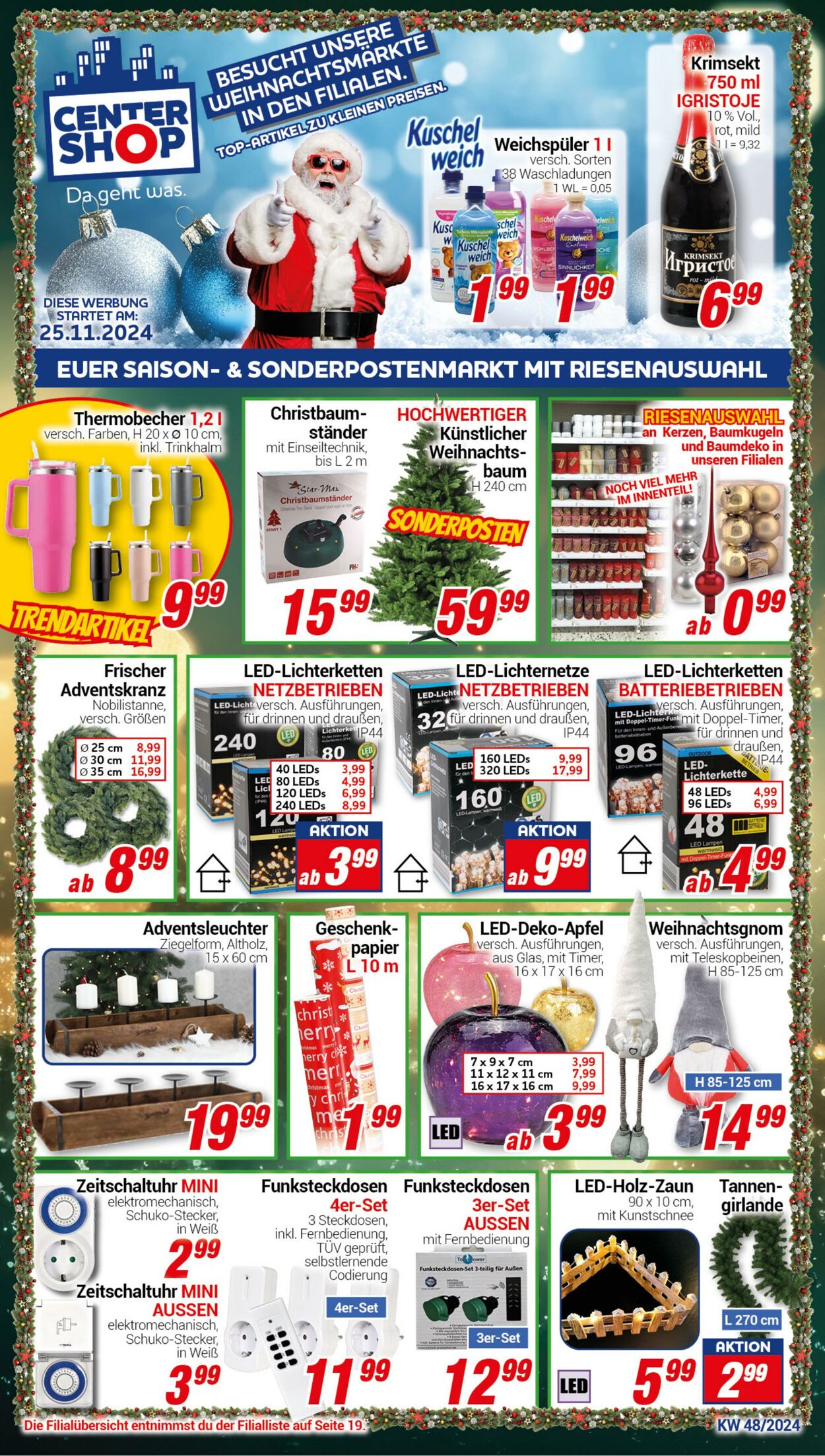 Prospekt CENTERSHOP 25.11.2024 - 04.12.2024