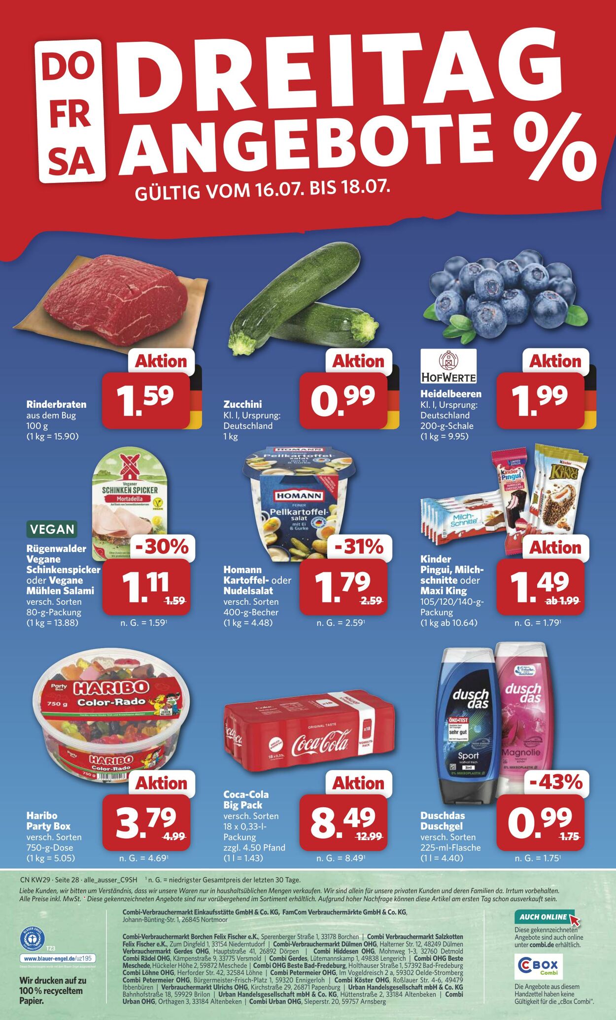 Prospekt Combi 13.07.2026 - 18.07.2026