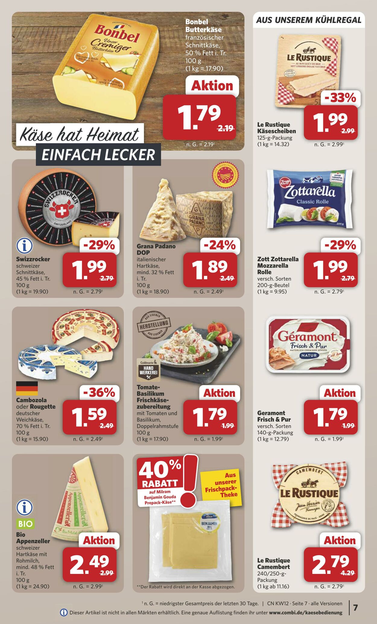Prospekt Combi 16.03.2026 - 21.03.2026