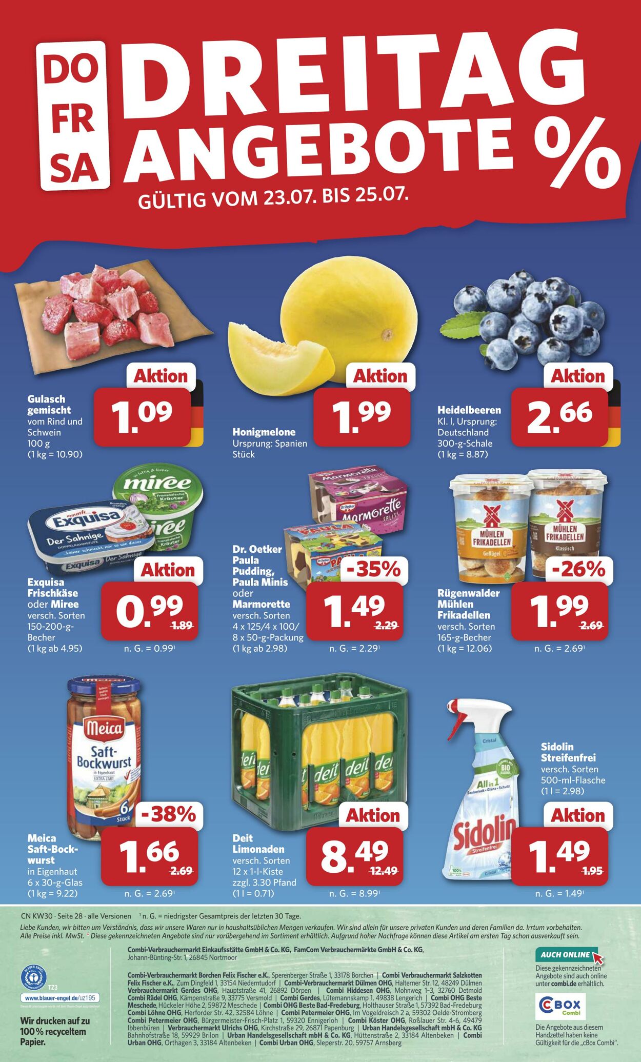 Prospekt Combi 20.07.2026 - 25.07.2026