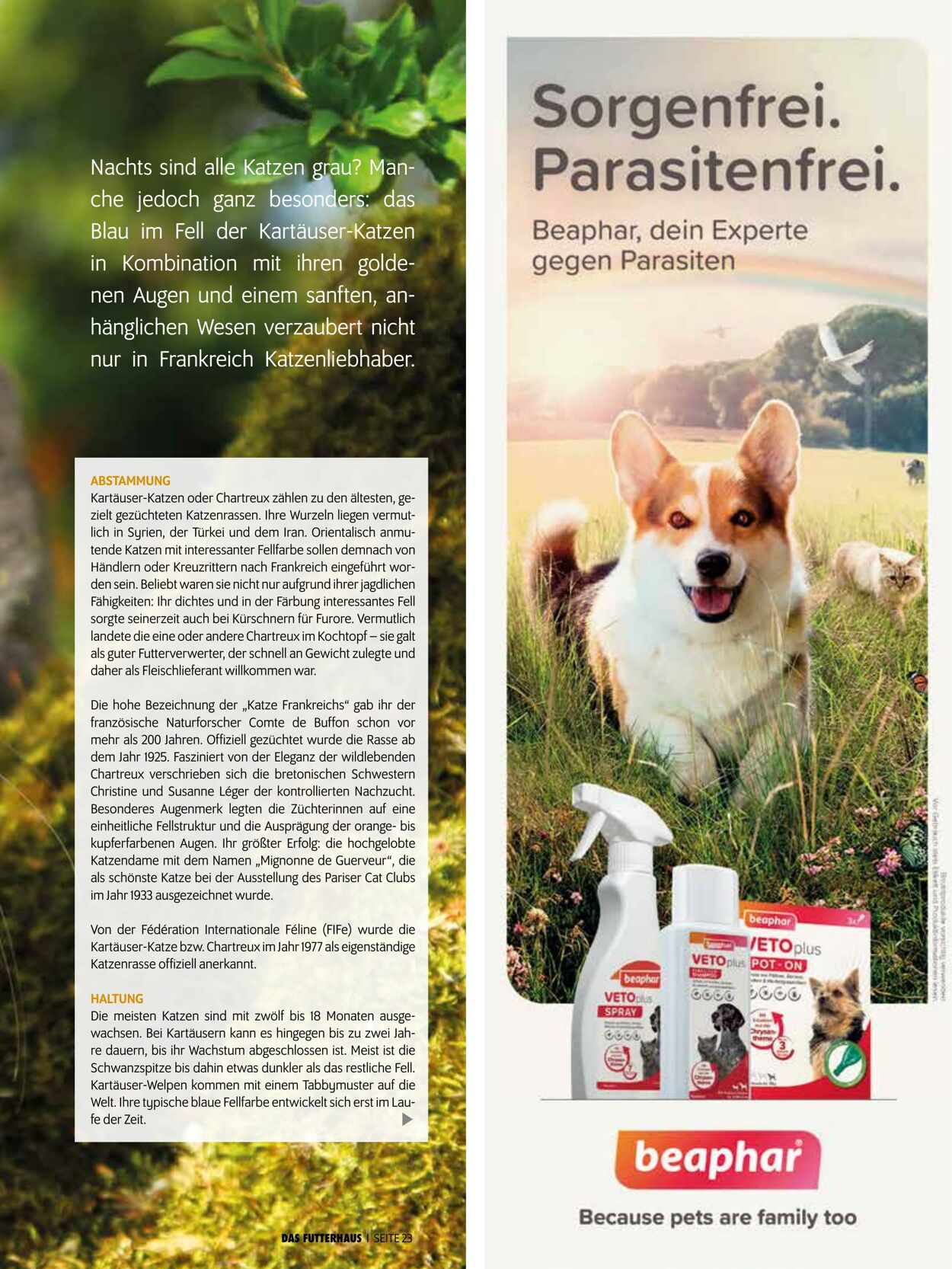 Prospekt Das Futterhaus 01.07.2025 - 31.07.2025