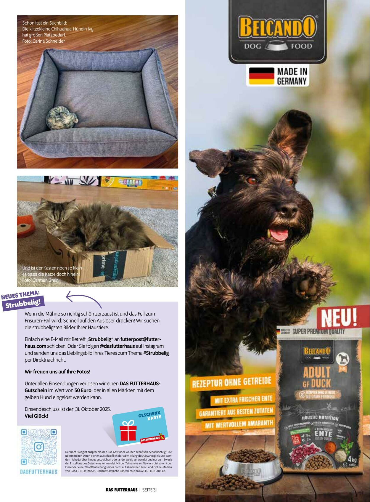 Prospekt Das Futterhaus 01.11.2025 - 30.11.2025