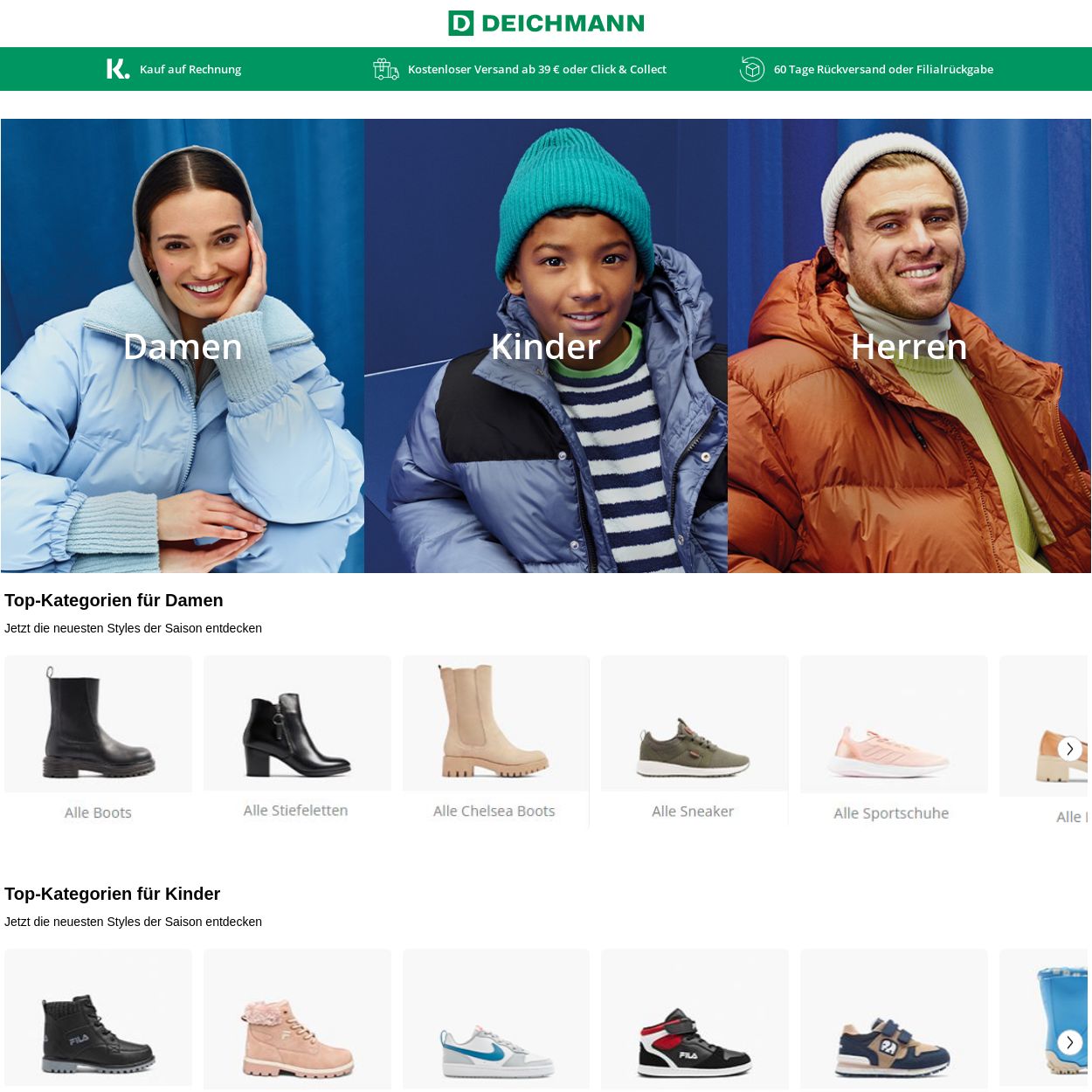 Prospekt Deichmann 01.01.2024 - 10.01.2024