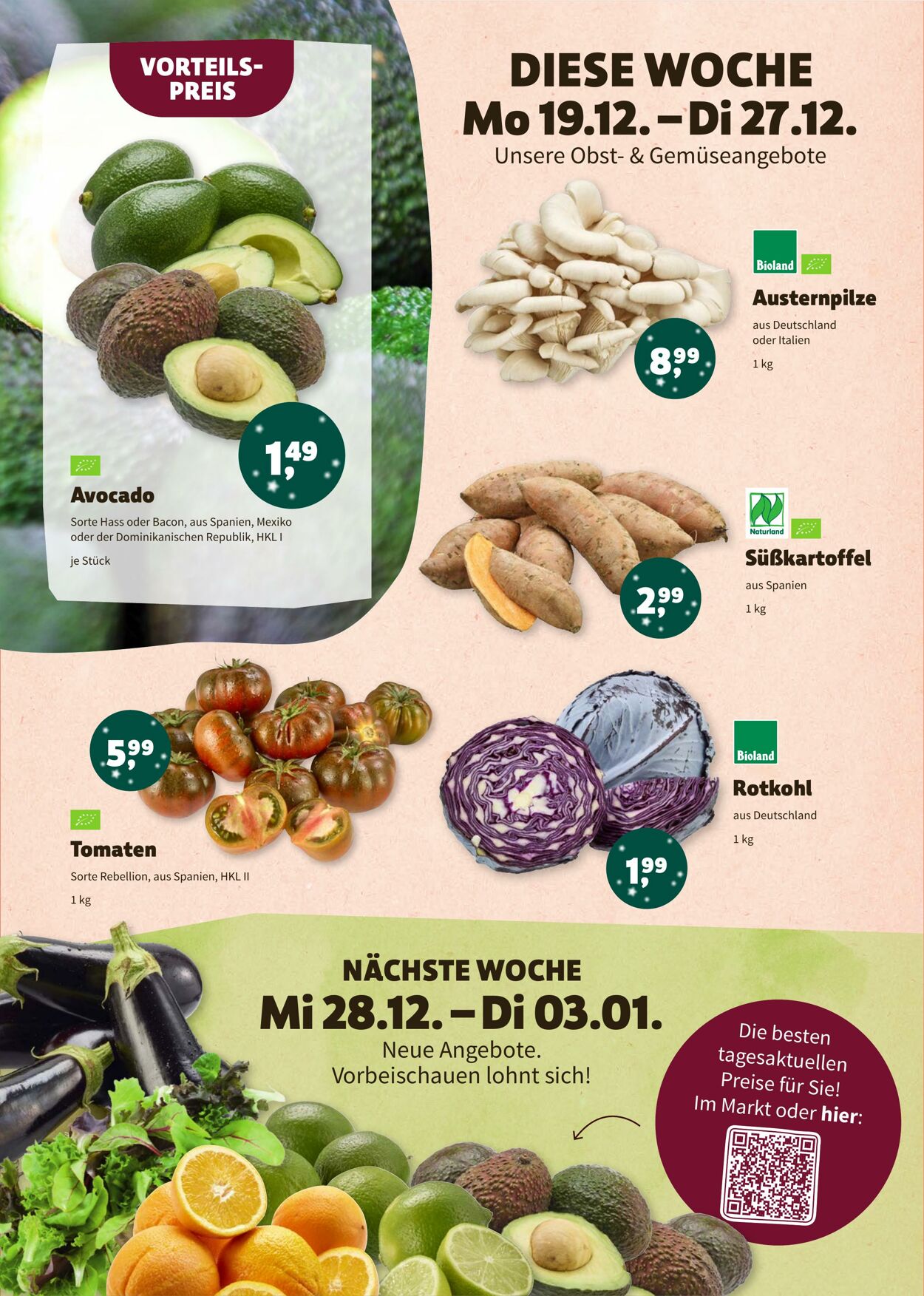 Prospekt Denns Biomarkt 19.12.2022 - 03.01.2023