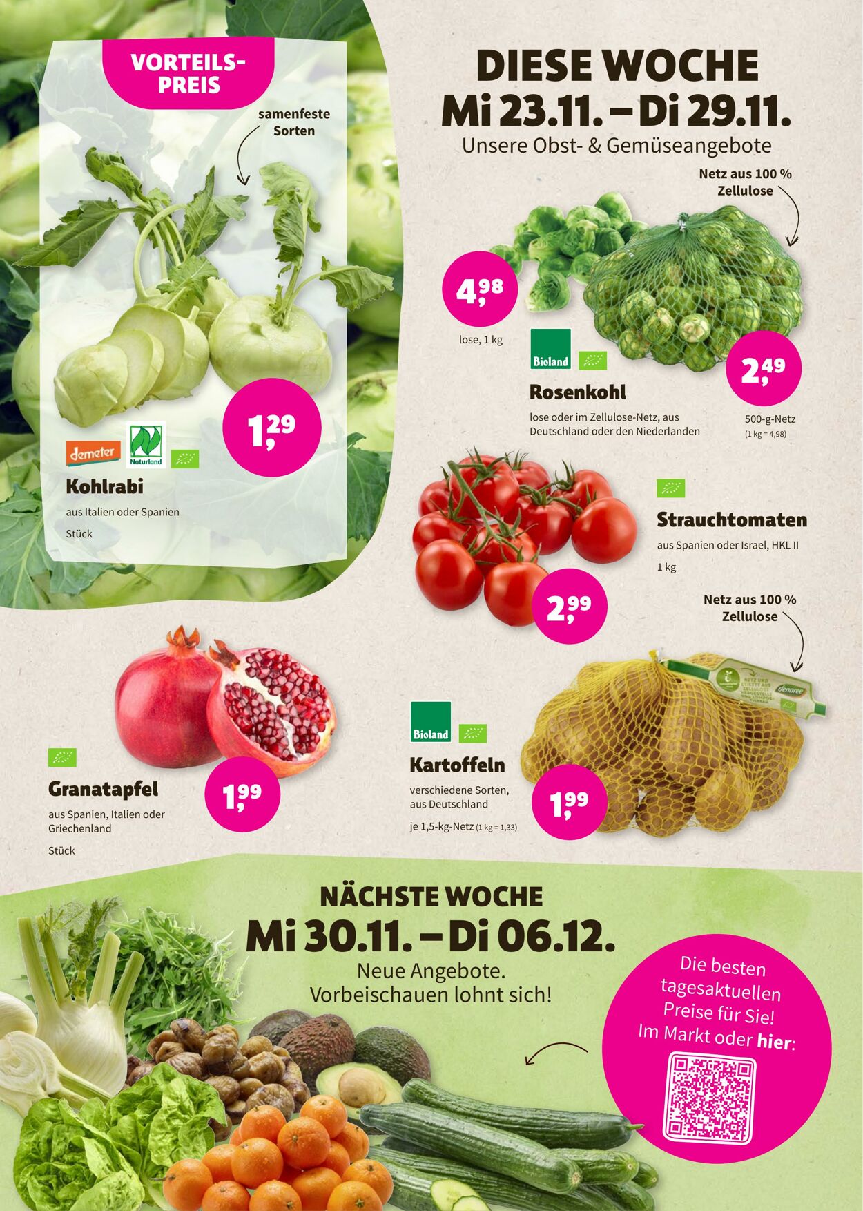 Prospekt Denns Biomarkt 23.11.2022 - 06.12.2022