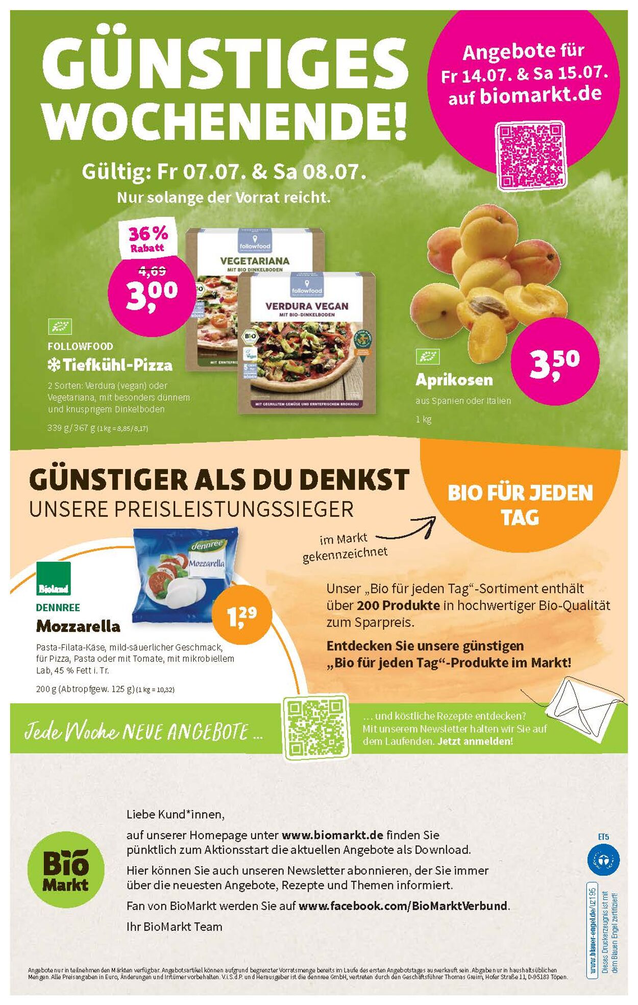 Prospekt Denns Biomarkt 05.07.2023 - 18.07.2023