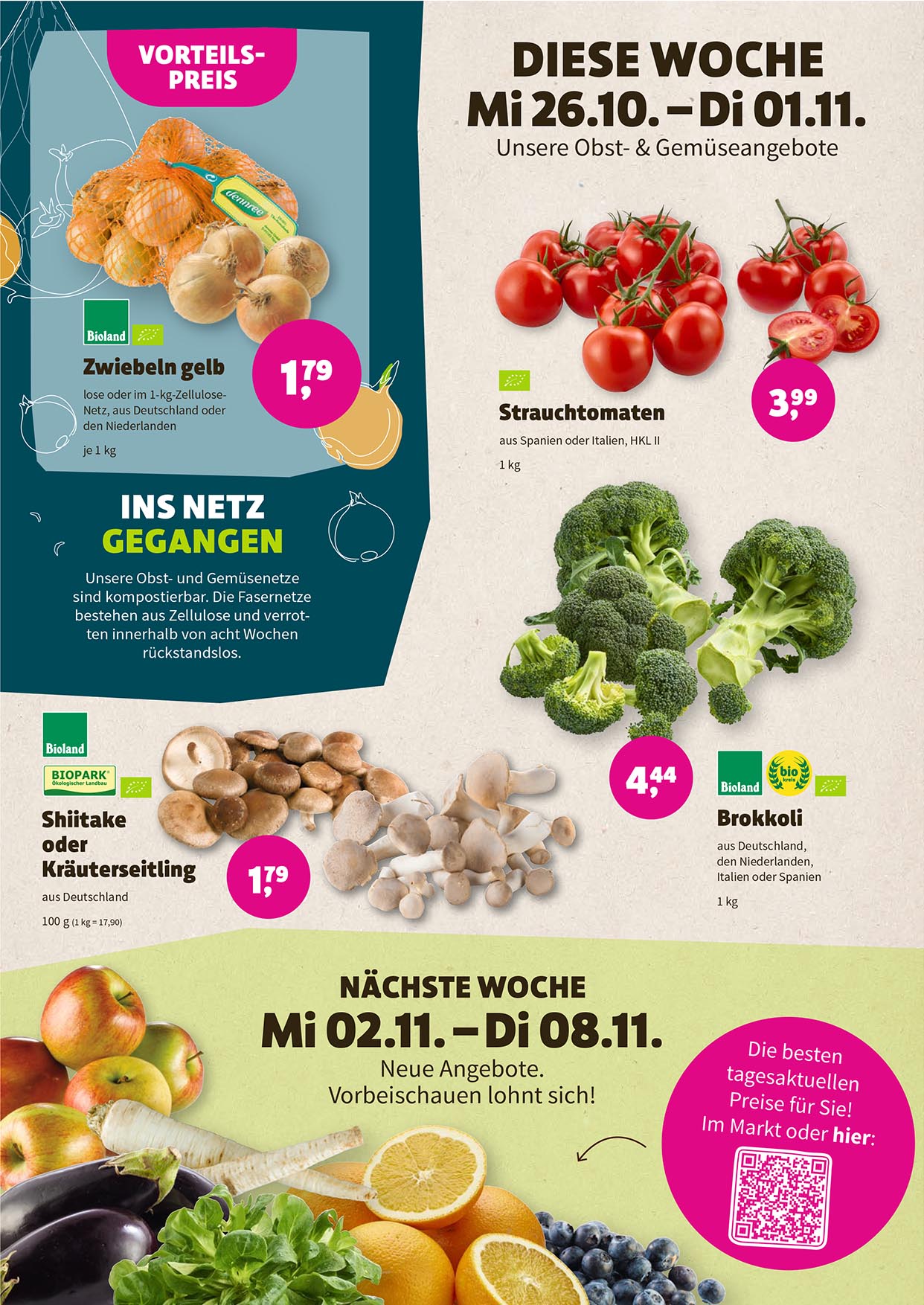 Prospekt Denns Biomarkt 26.10.2022 - 08.11.2022