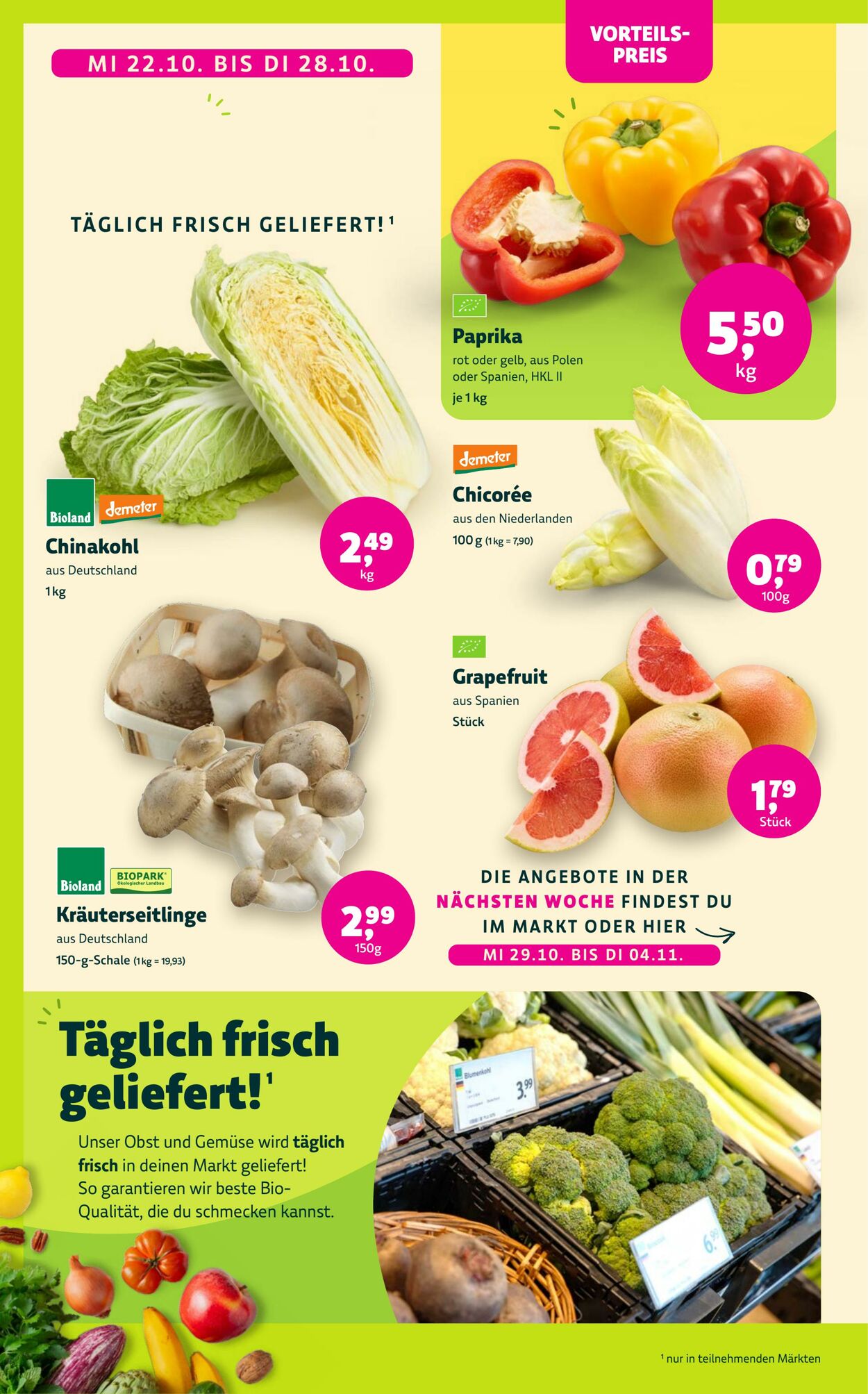 Prospekt Denns Biomarkt 22.10.2025 - 05.11.2025