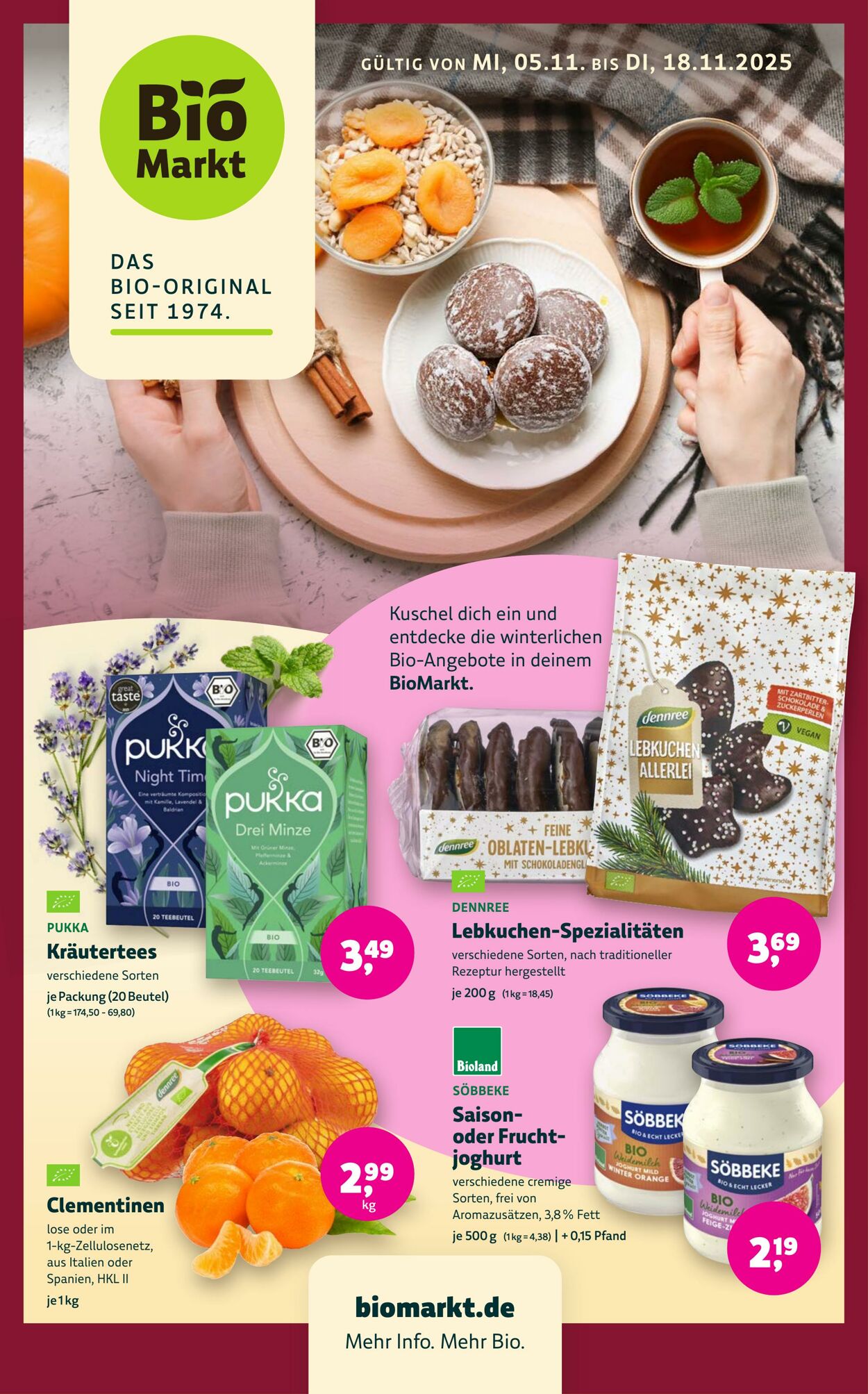 Prospekt Denns Biomarkt 05.11.2025 - 19.11.2025