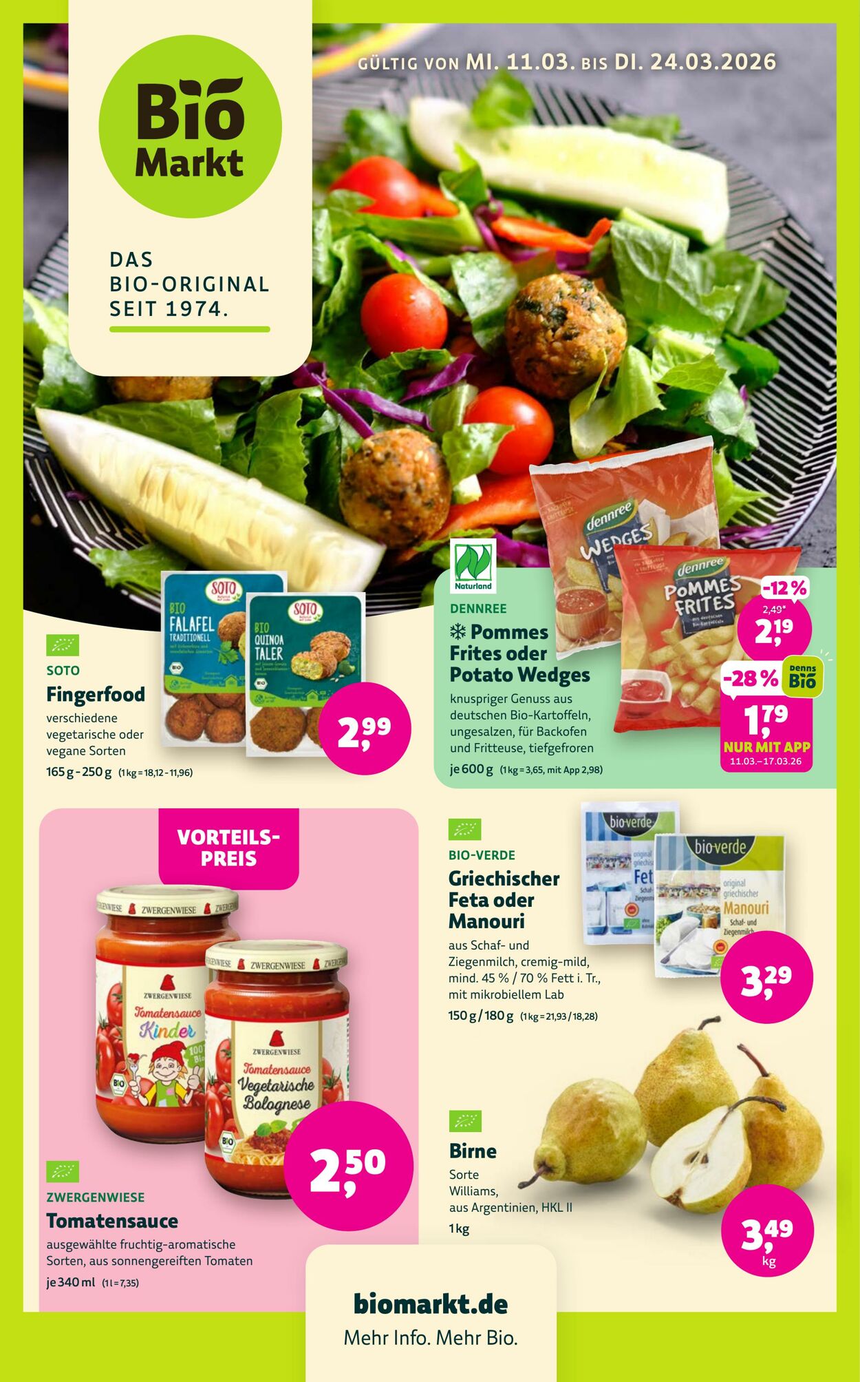 Prospekt Denns Biomarkt 11.03.2026 - 19.03.2026