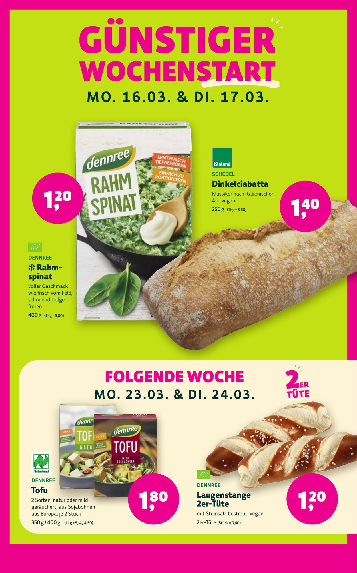 Prospekt Denns Biomarkt 11.03.2026 - 19.03.2026