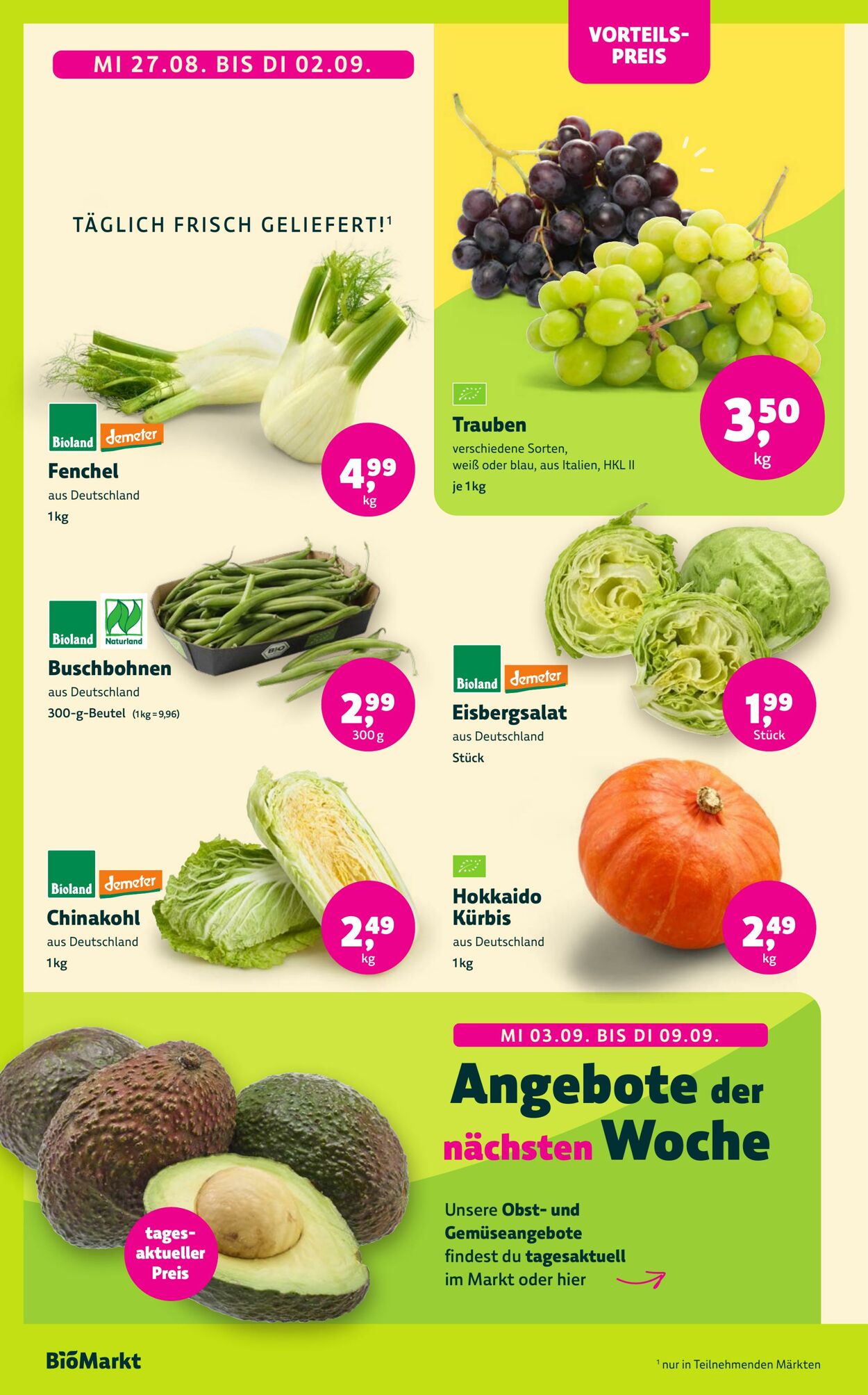 Prospekt Denns Biomarkt 27.08.2025 - 03.09.2025