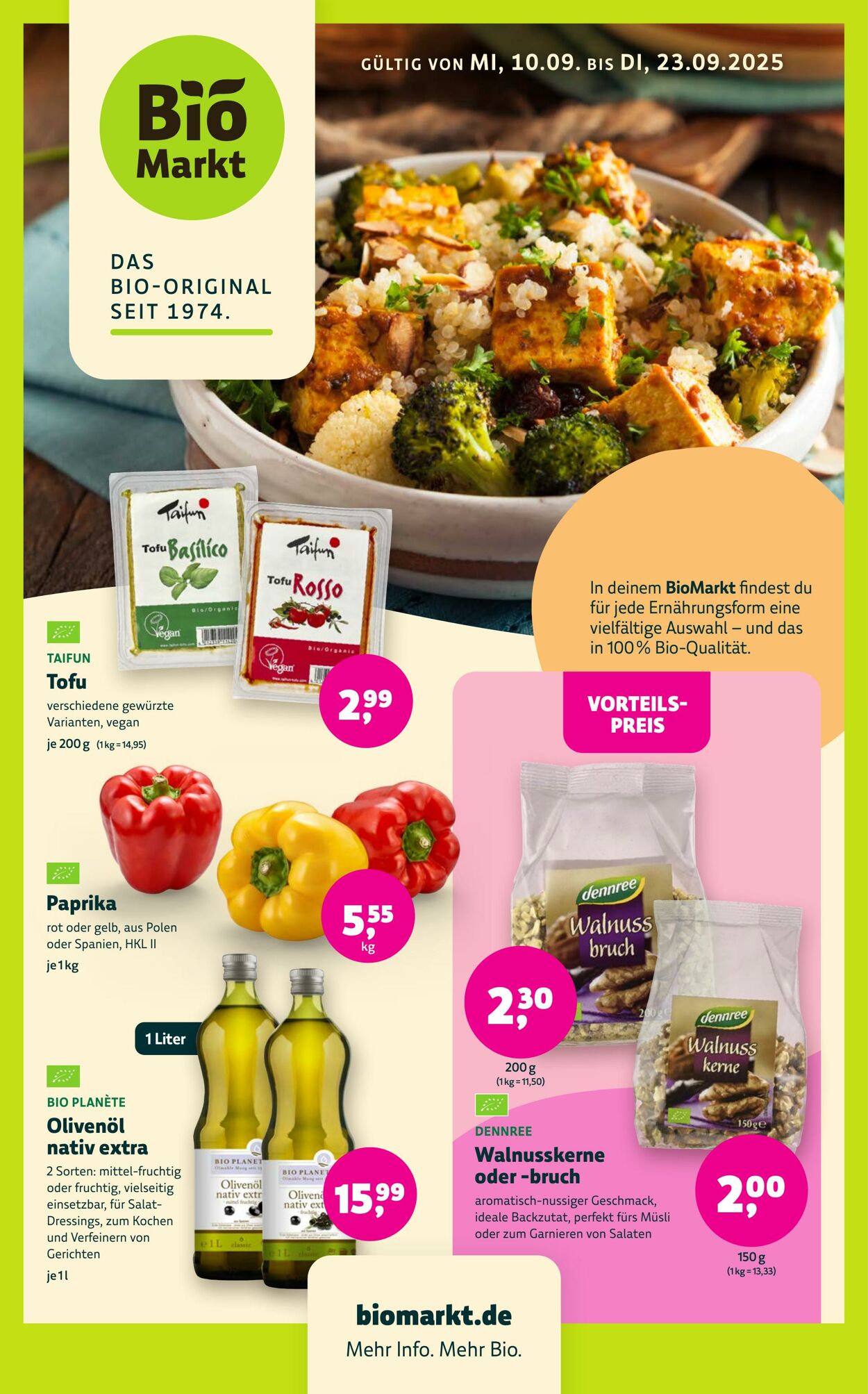 Prospekt Denns Biomarkt 10.09.2025 - 24.09.2025