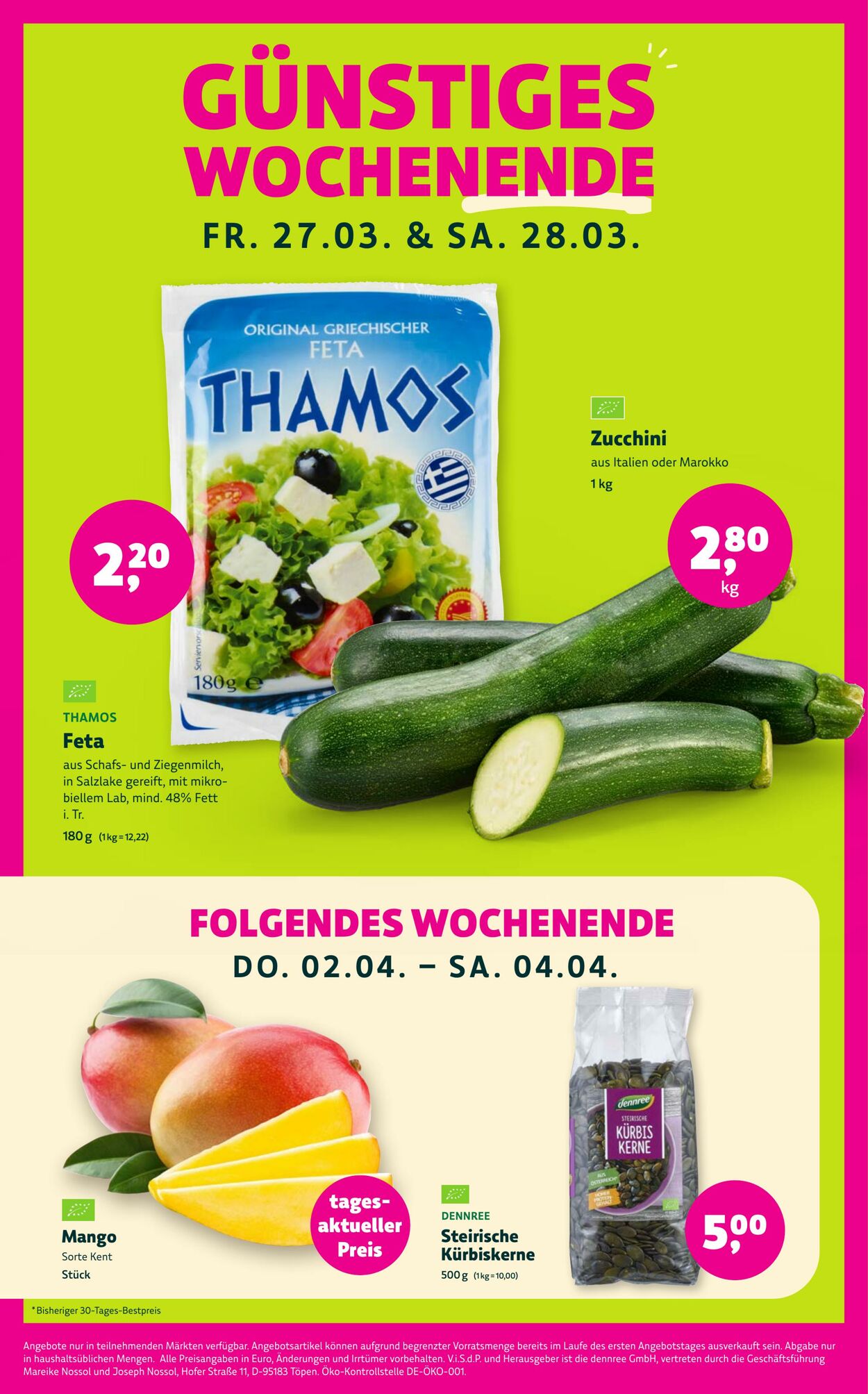 Prospekt Denns Biomarkt 25.03.2026 - 02.04.2026
