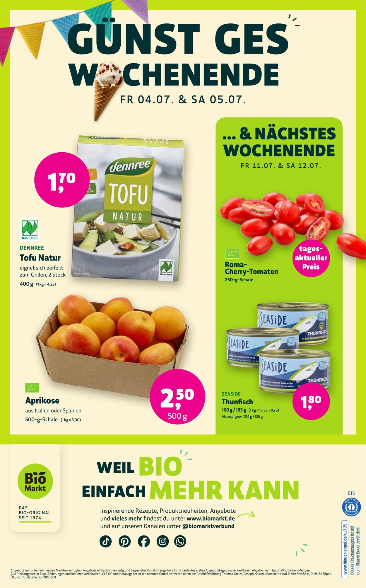 Prospekt Denns Biomarkt 02.07.2025 - 16.07.2025