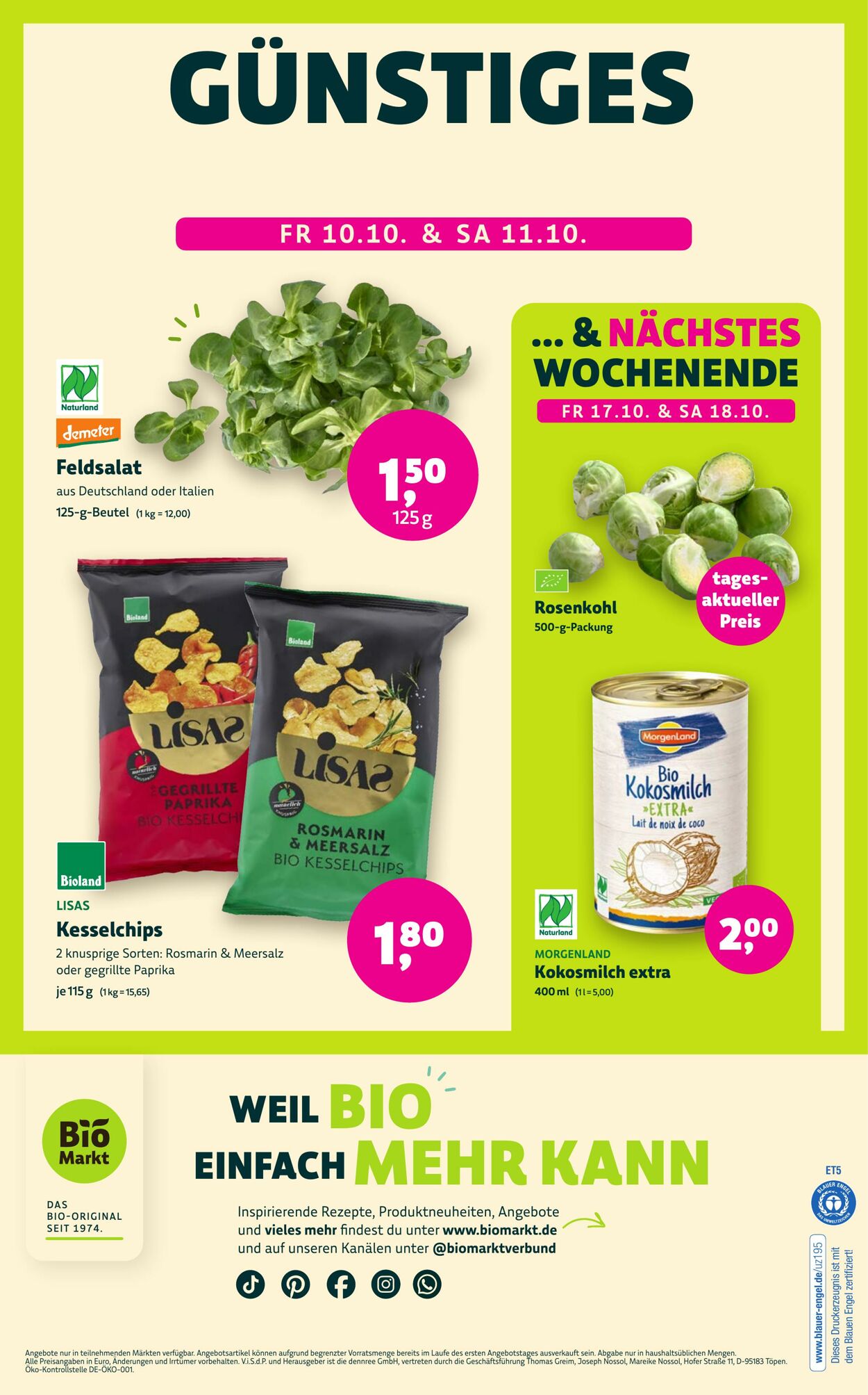 Prospekt Denns Biomarkt 09.10.2025 - 23.10.2025