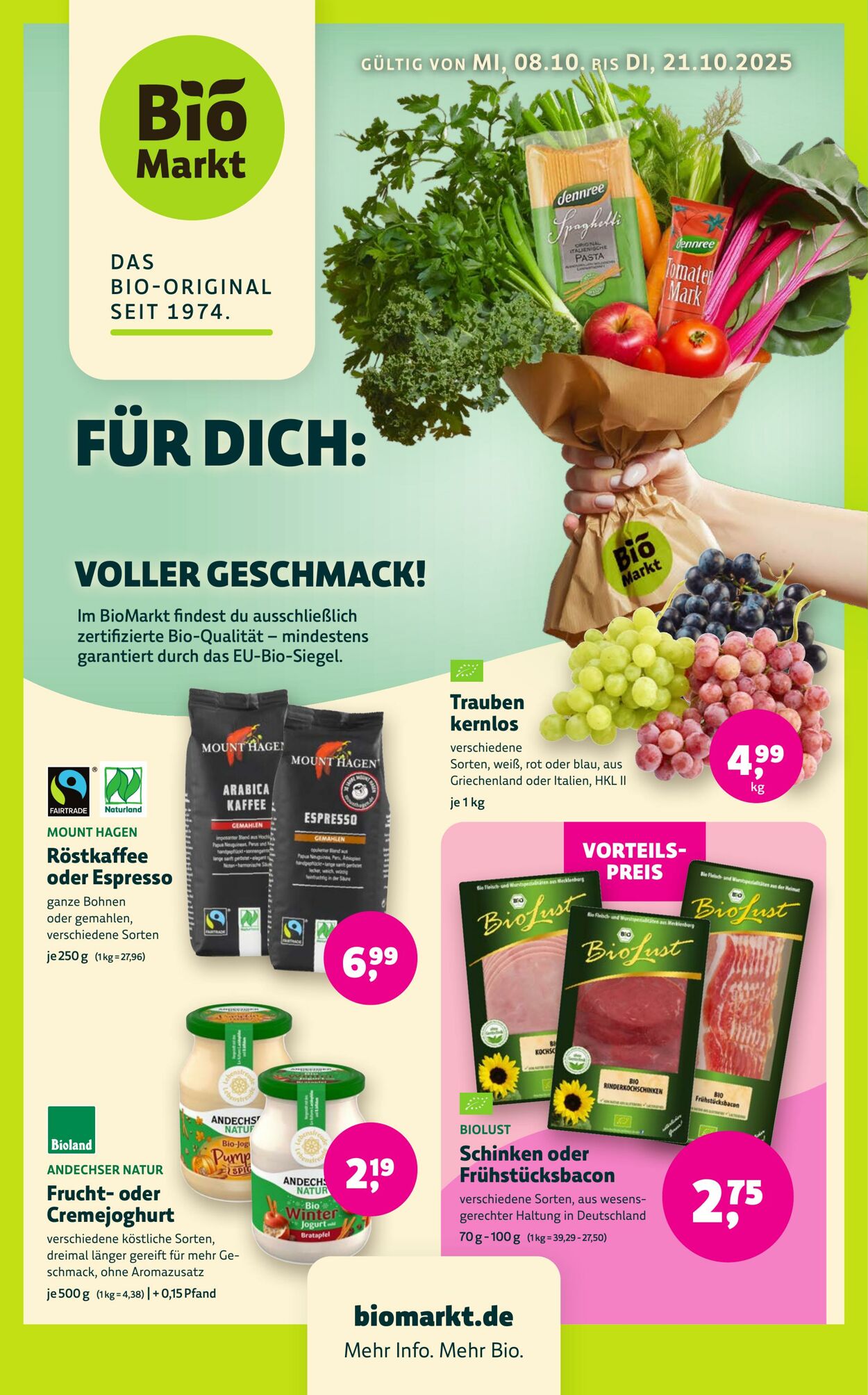 Prospekt Denns Biomarkt 09.10.2025 - 23.10.2025
