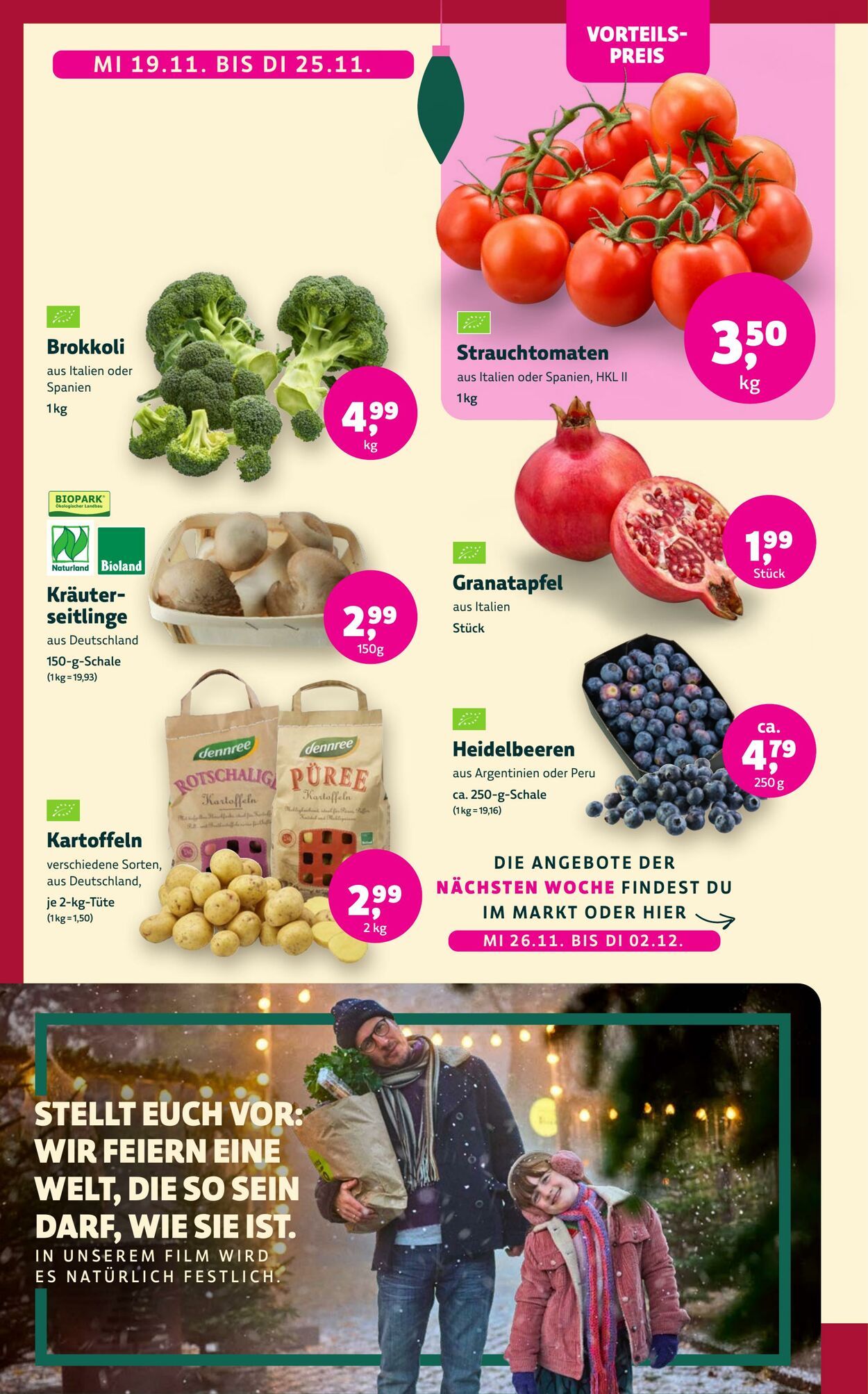 Prospekt Denns Biomarkt 24.11.2025 - 01.12.2025
