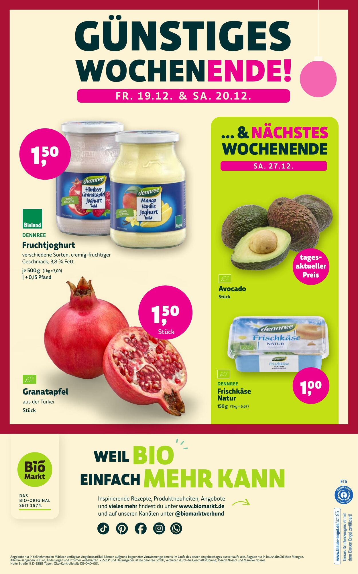Prospekt Denns Biomarkt 17.12.2025 - 31.12.2025