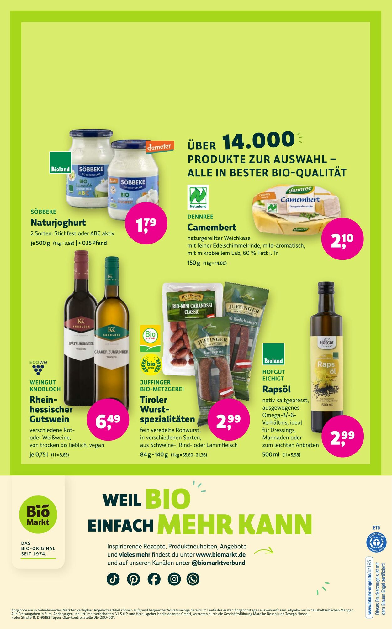 Prospekt Denns Biomarkt 06.03.2026 - 14.03.2026