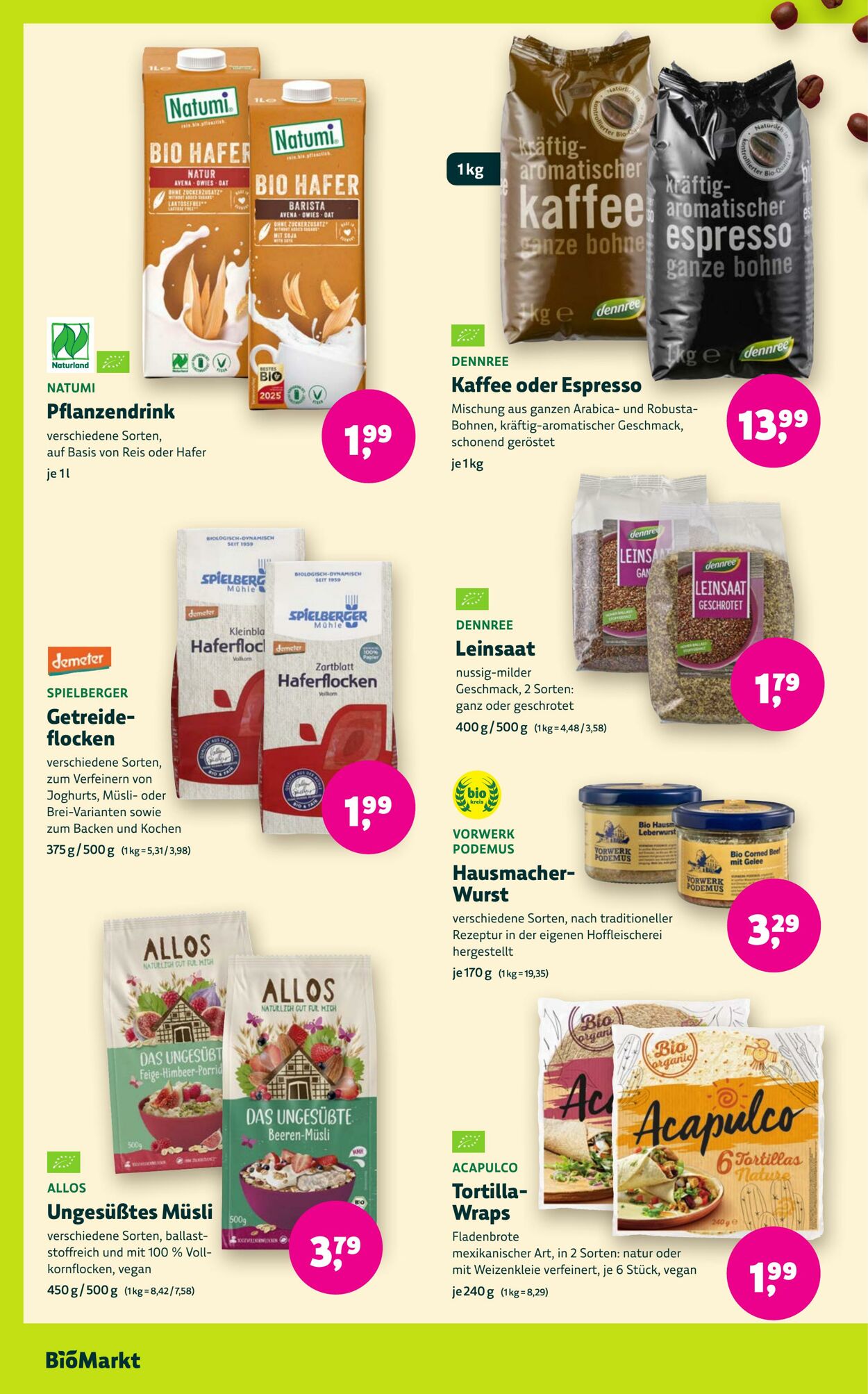Prospekt Denns Biomarkt 08.04.2026 - 16.04.2026
