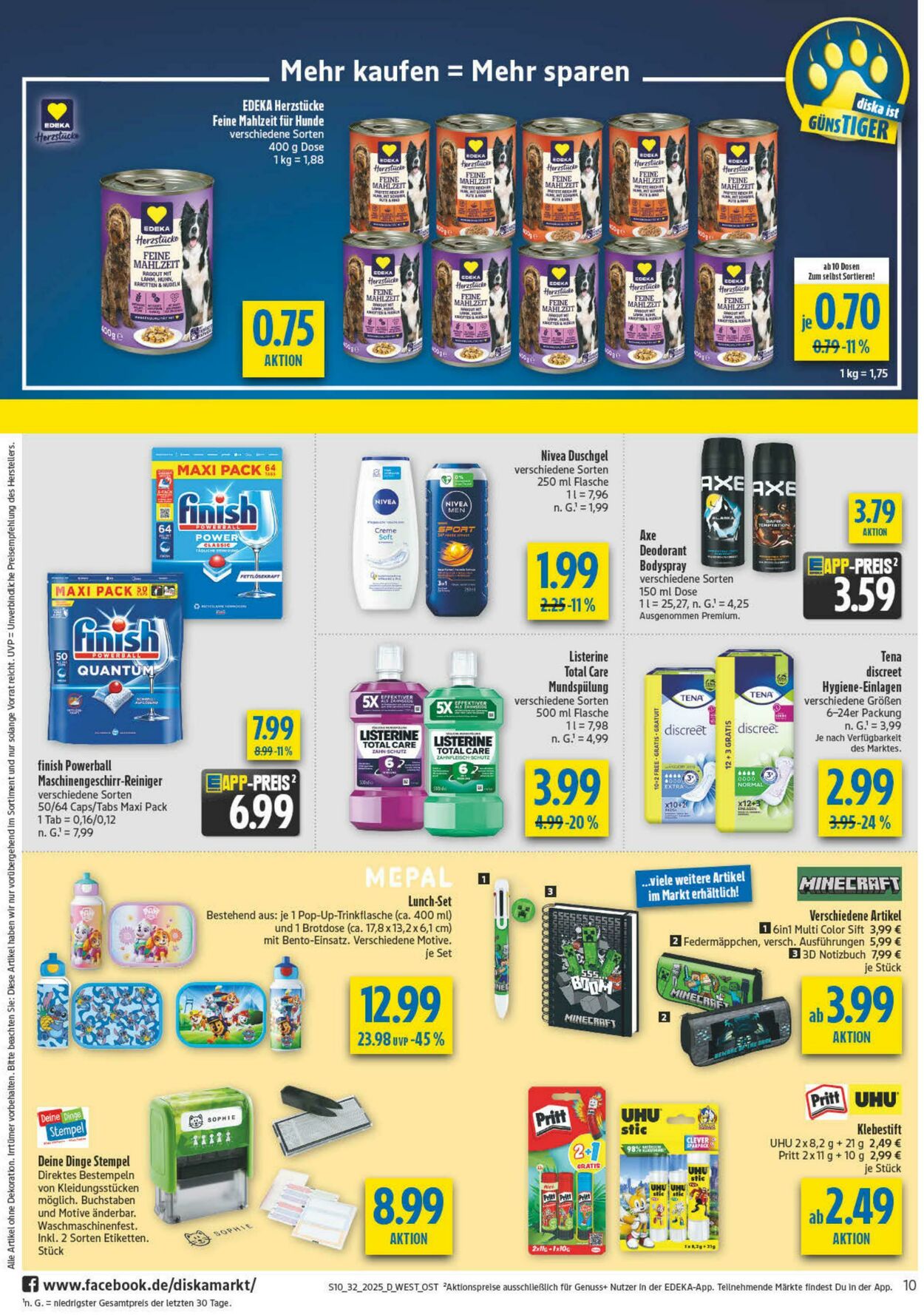 Prospekt Diska 04.08.2025 - 09.08.2025