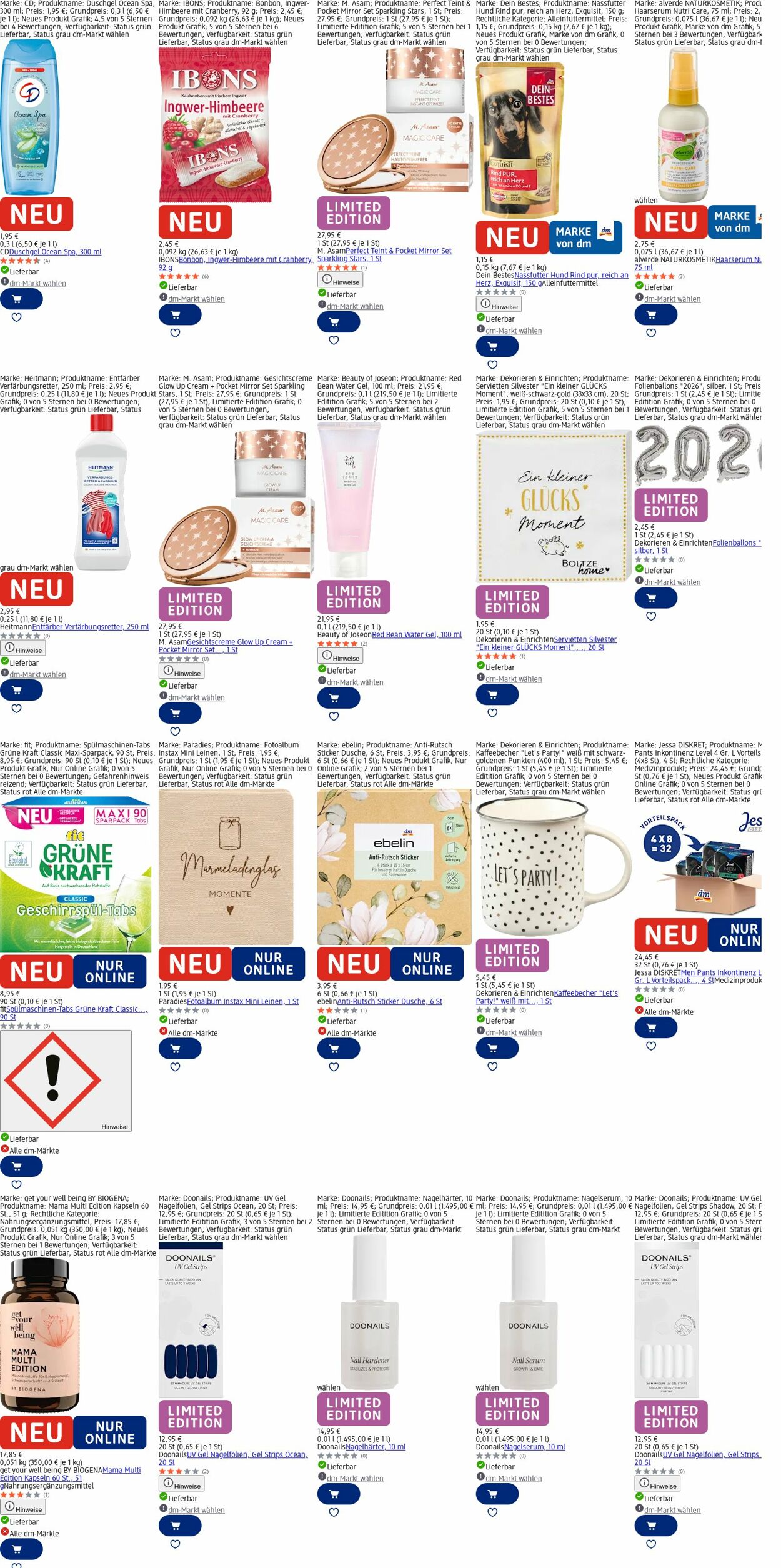 Prospekt dm-drogerie markt 22.12.2025 - 31.12.2025