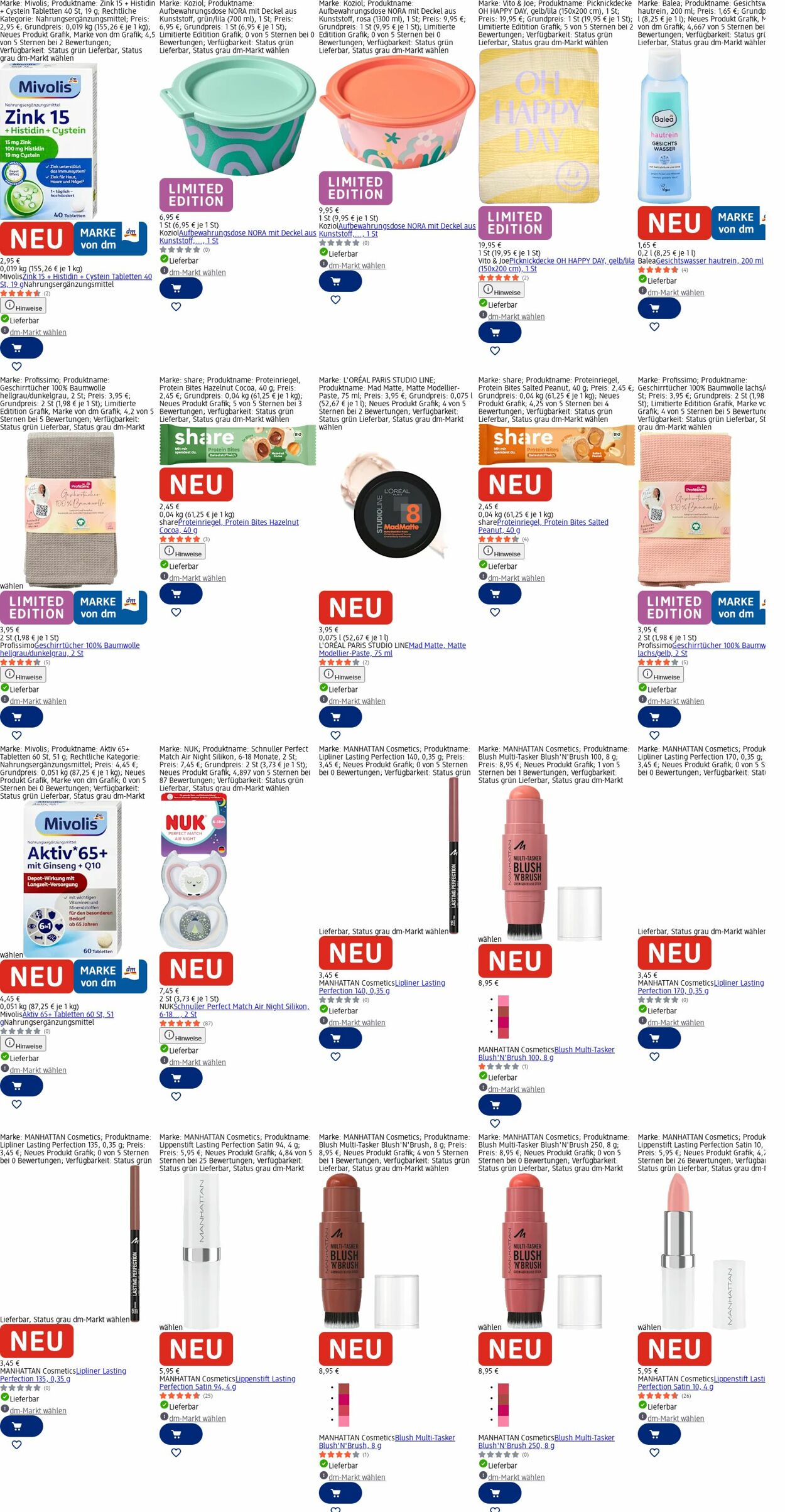 Prospekt dm-drogerie markt 16.03.2026 - 25.03.2026