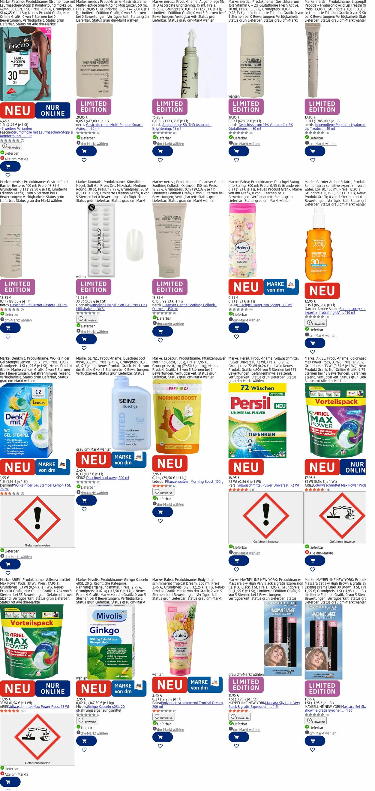 Prospekt dm-drogerie markt 16.03.2026 - 25.03.2026