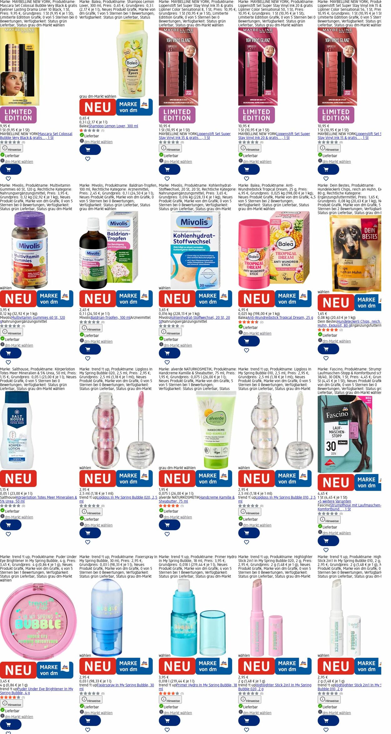 Prospekt dm-drogerie markt 16.03.2026 - 25.03.2026