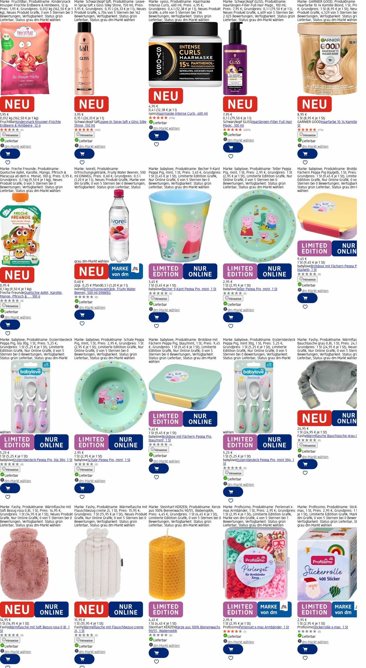 Prospekt dm-drogerie markt 29.09.2025 - 08.10.2025