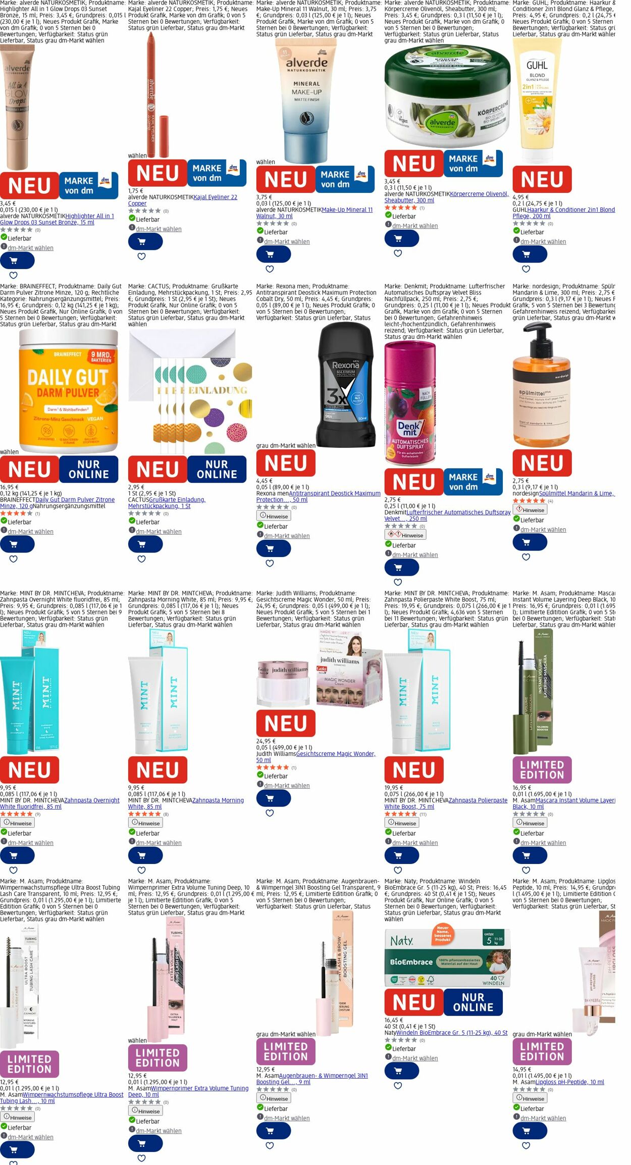 Prospekt dm-drogerie markt 29.09.2025 - 08.10.2025