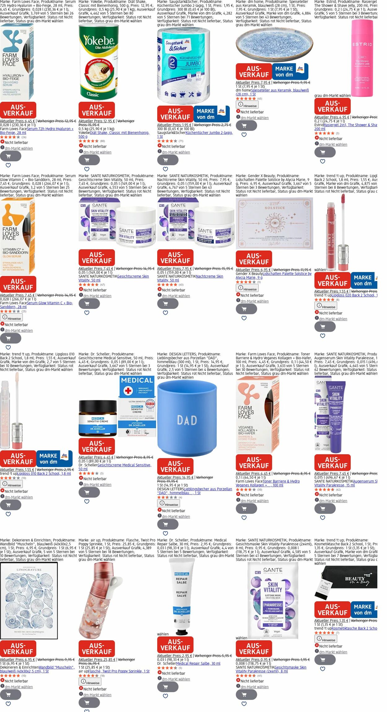Prospekt dm-drogerie markt 20.10.2025 - 29.10.2025