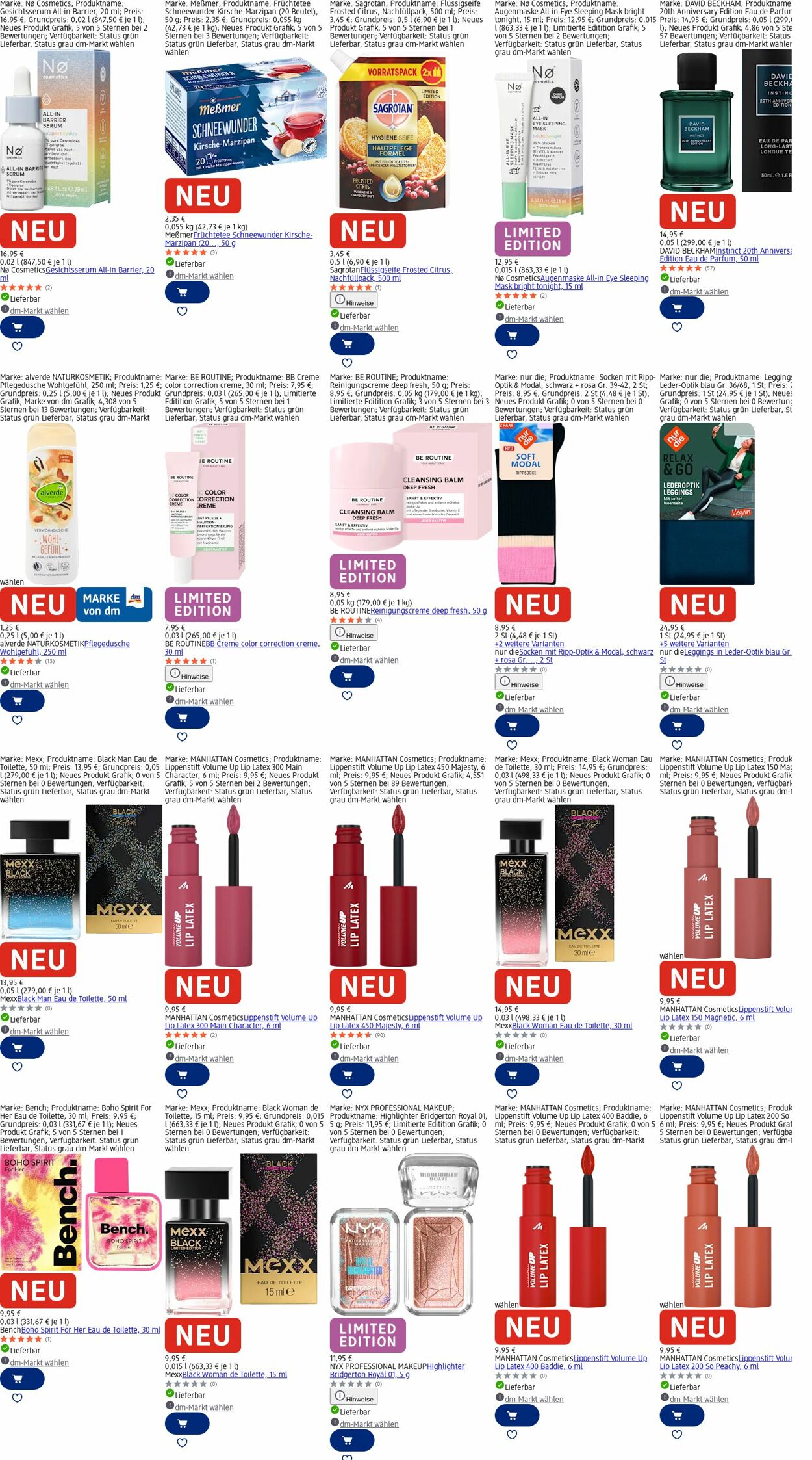 Prospekt dm-drogerie markt 20.10.2025 - 29.10.2025