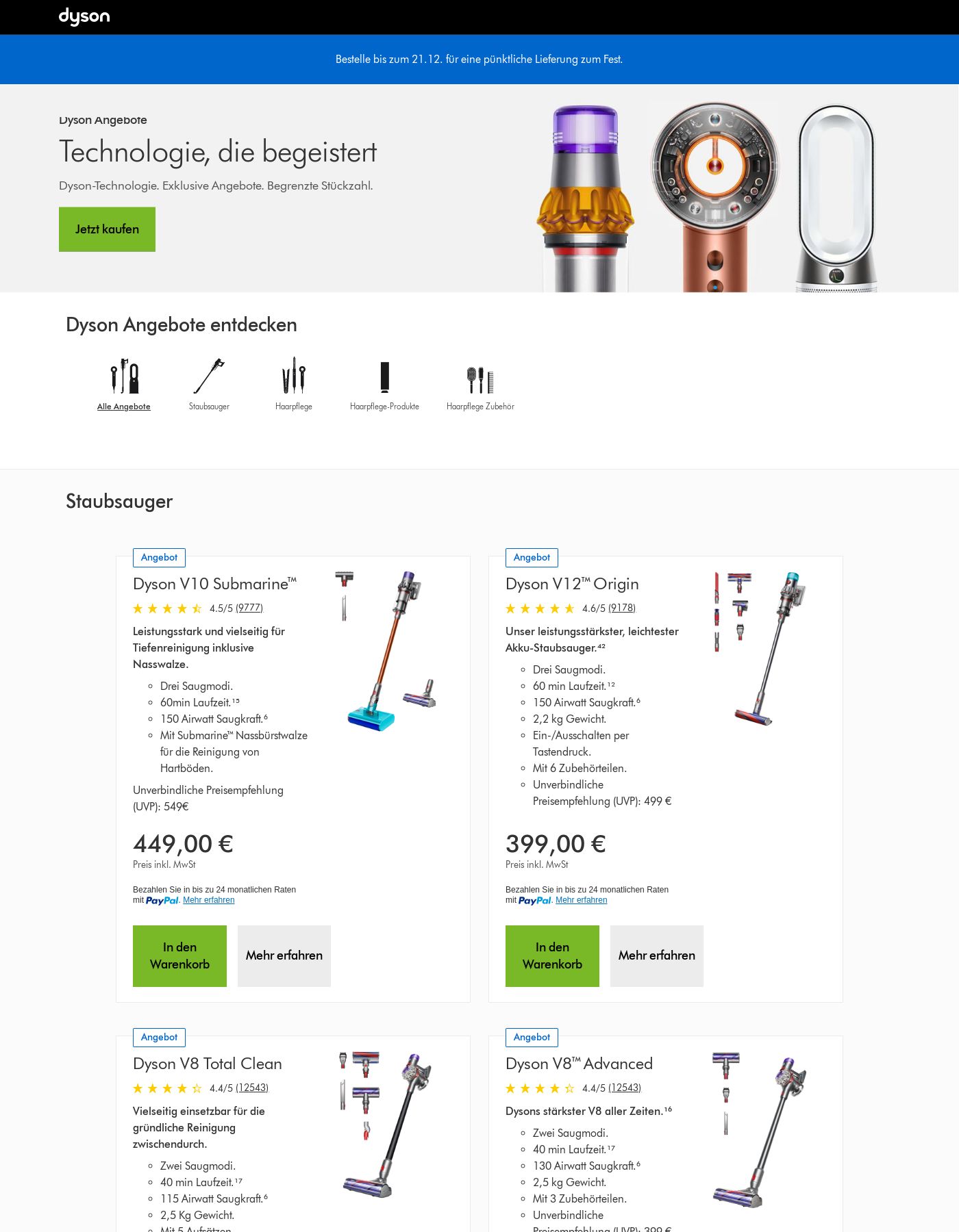 Prospekt Dyson 15.12.2025 - 24.12.2025