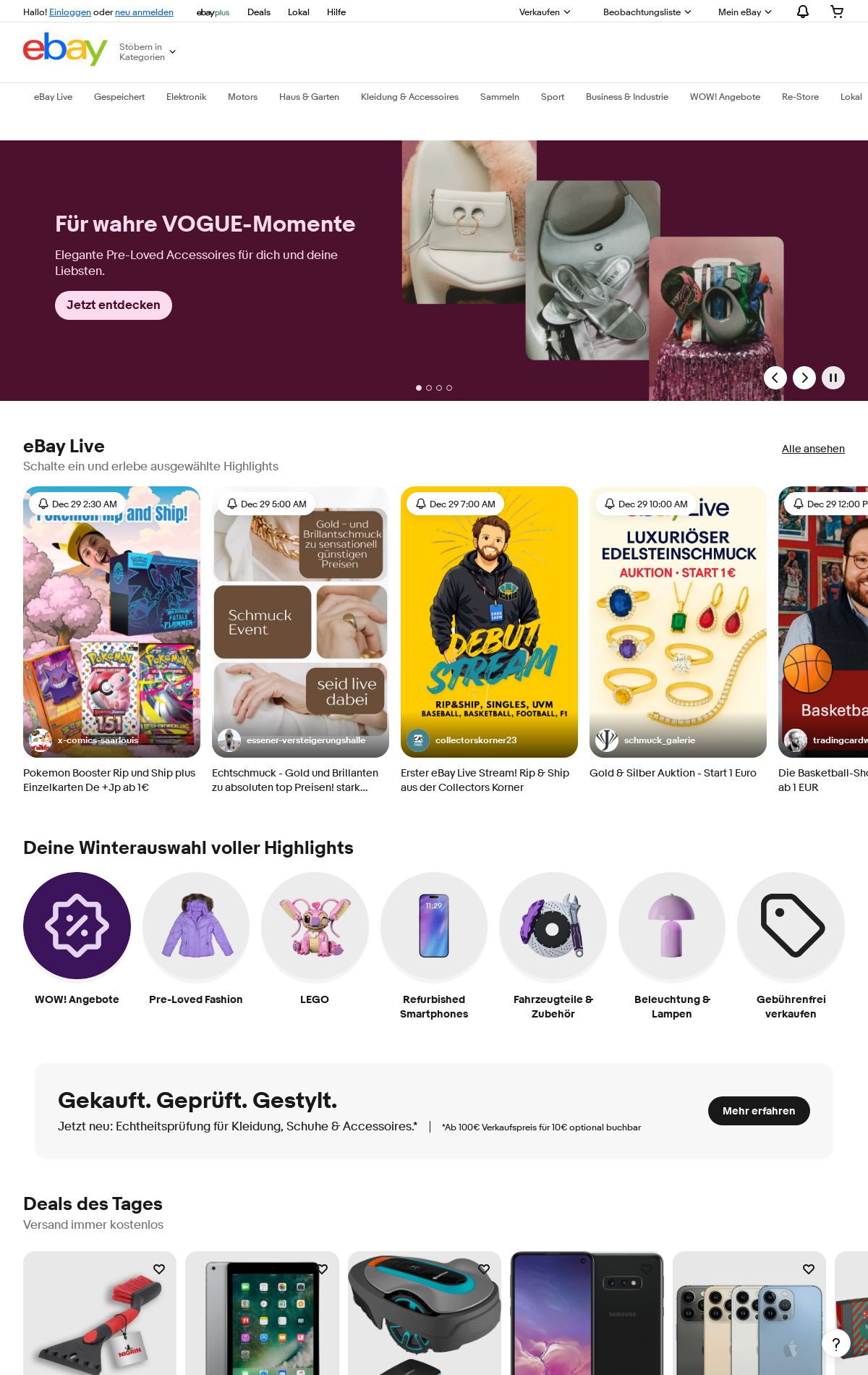 Prospekt eBay 29.12.2025 - 07.01.2026