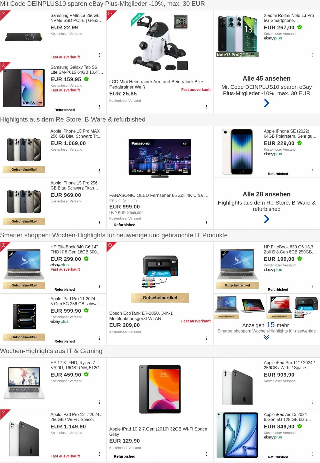 Prospekt eBay 30.09.2024 - 09.10.2024