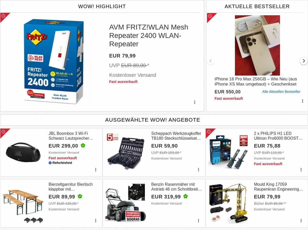 Prospekt eBay 01.09.2025 - 10.09.2025
