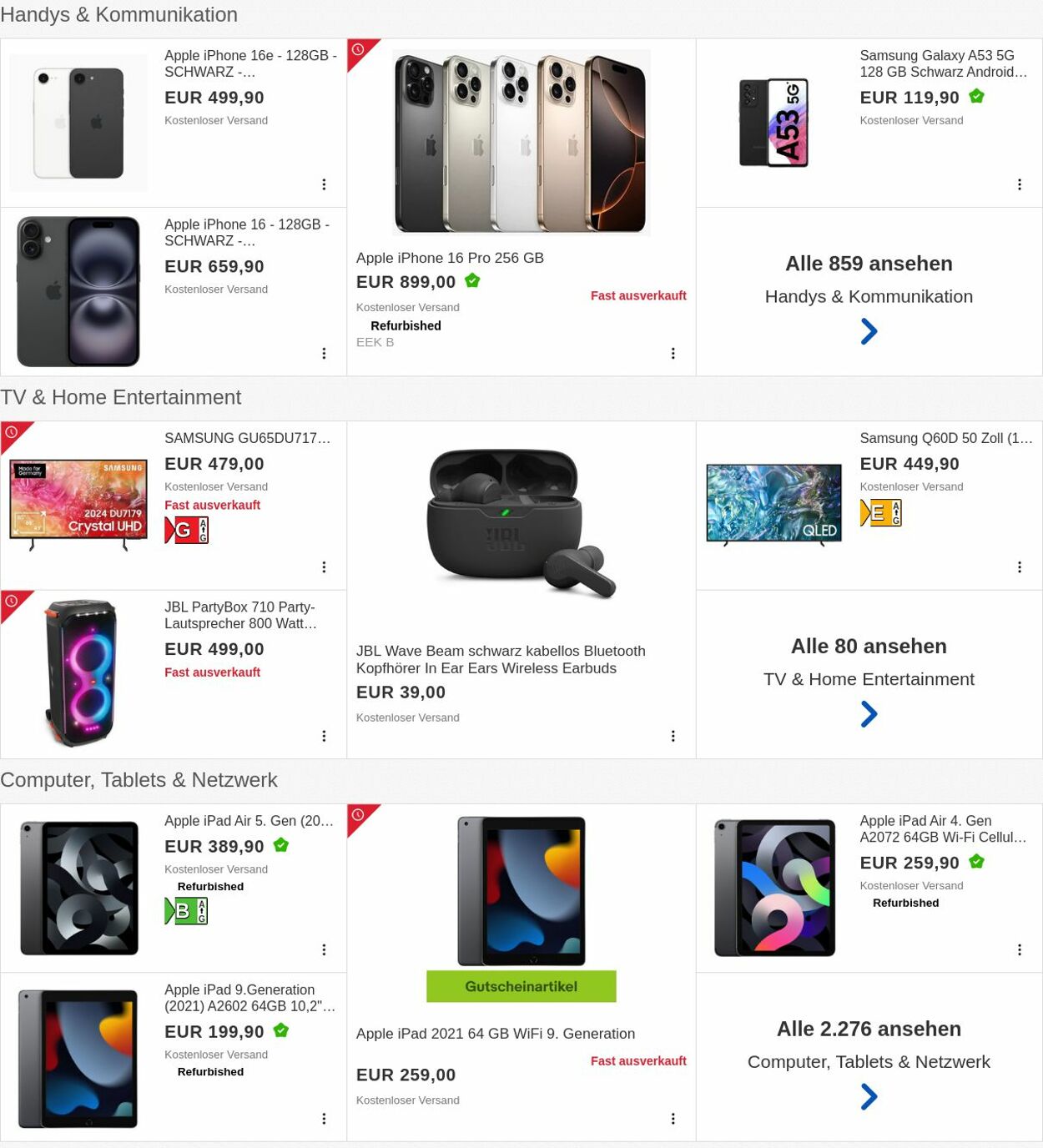 Prospekt eBay 06.10.2025 - 15.10.2025