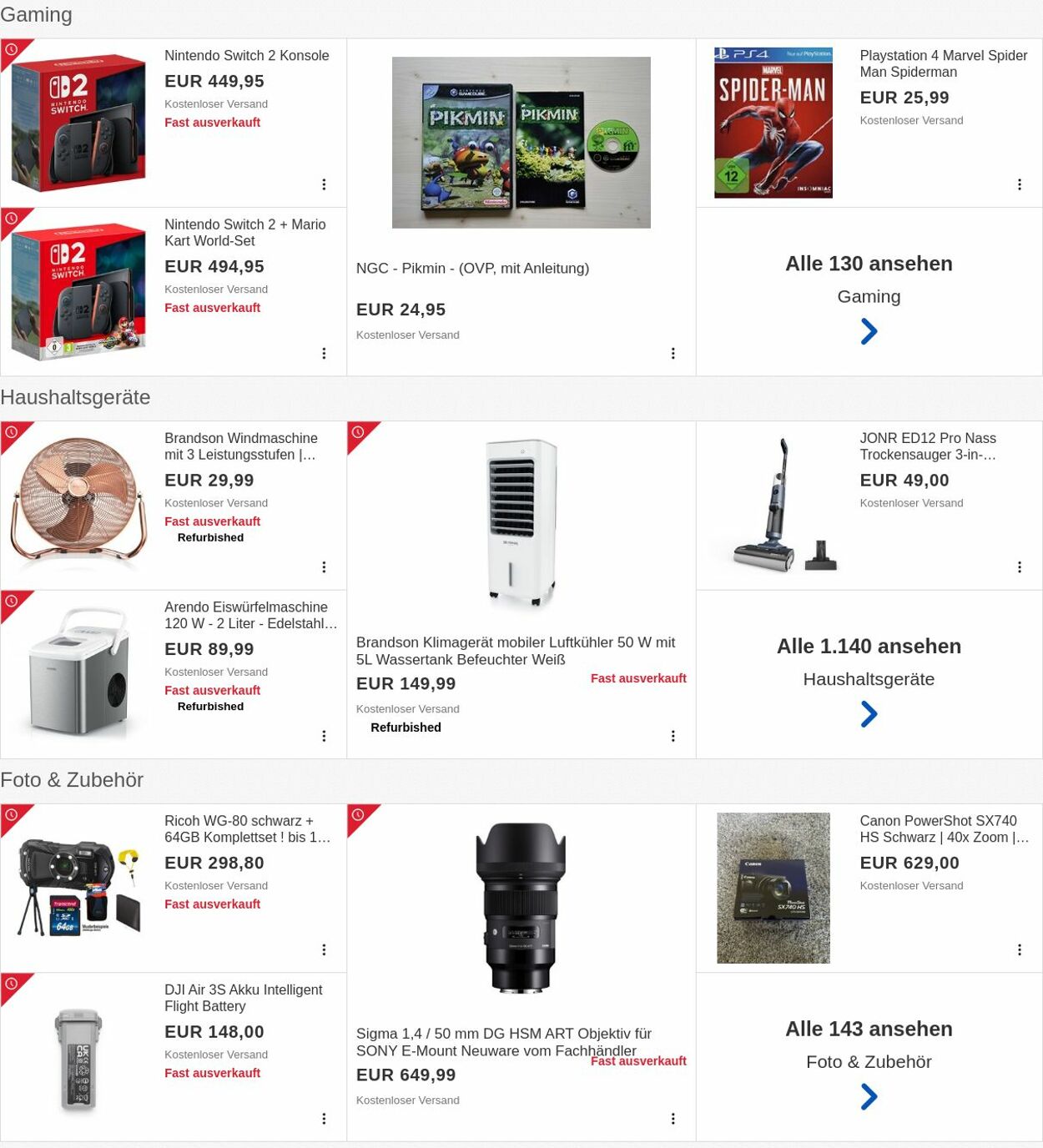 Prospekt eBay 25.08.2025 - 03.09.2025