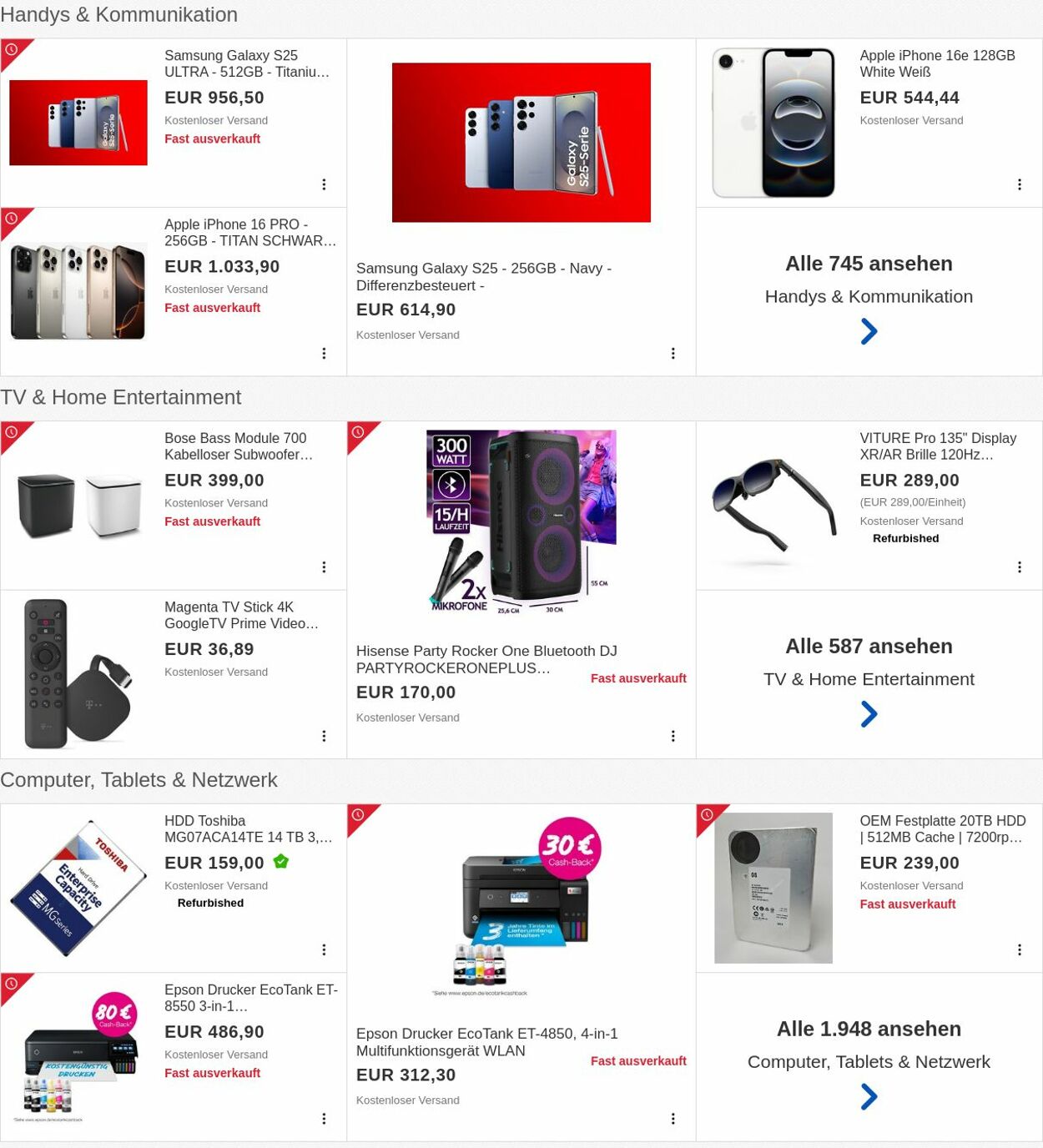 Prospekt eBay 11.08.2025 - 20.08.2025
