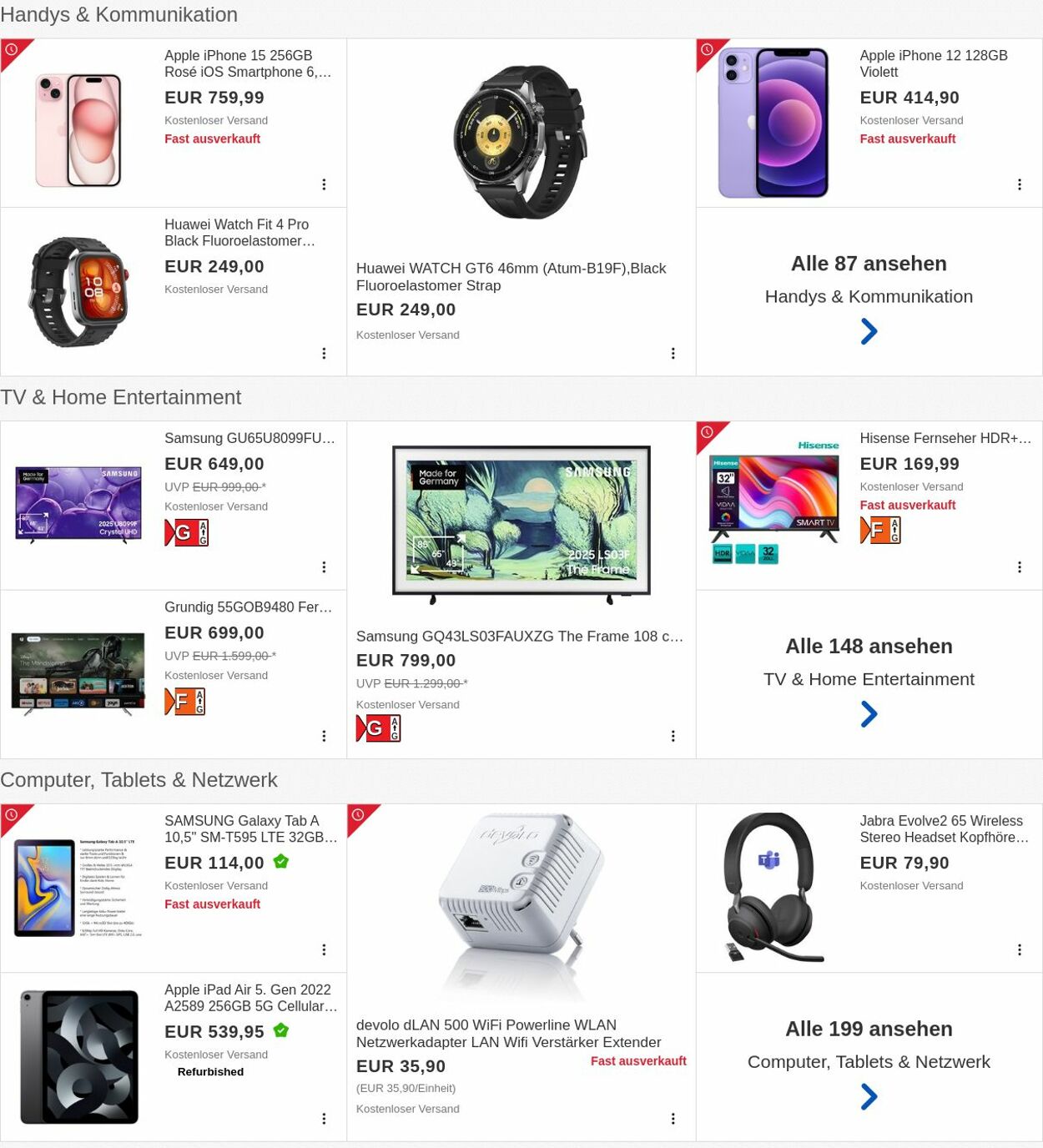 Prospekt eBay 29.09.2025 - 08.10.2025