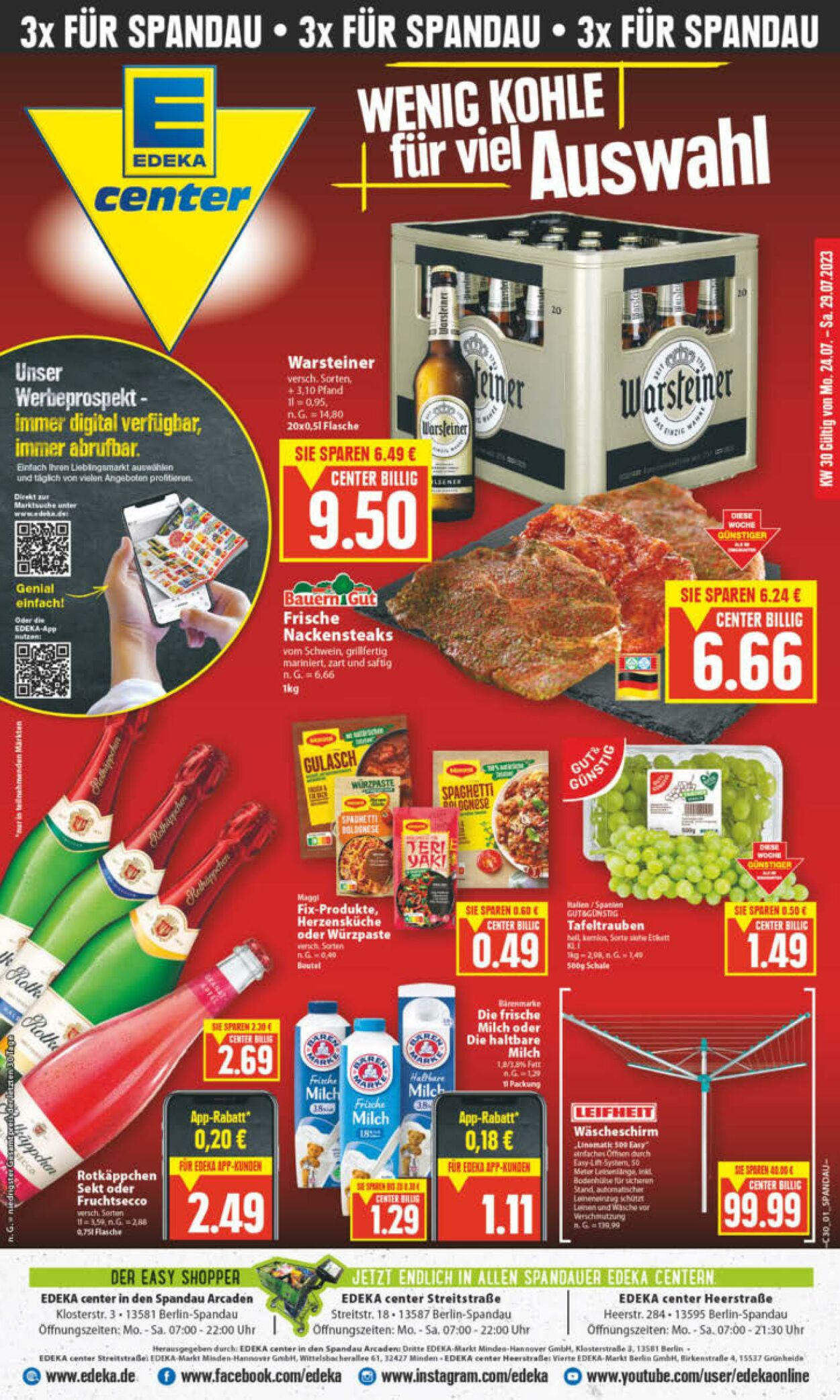 Prospekt Edeka Center 22.07.2023 - 29.07.2023