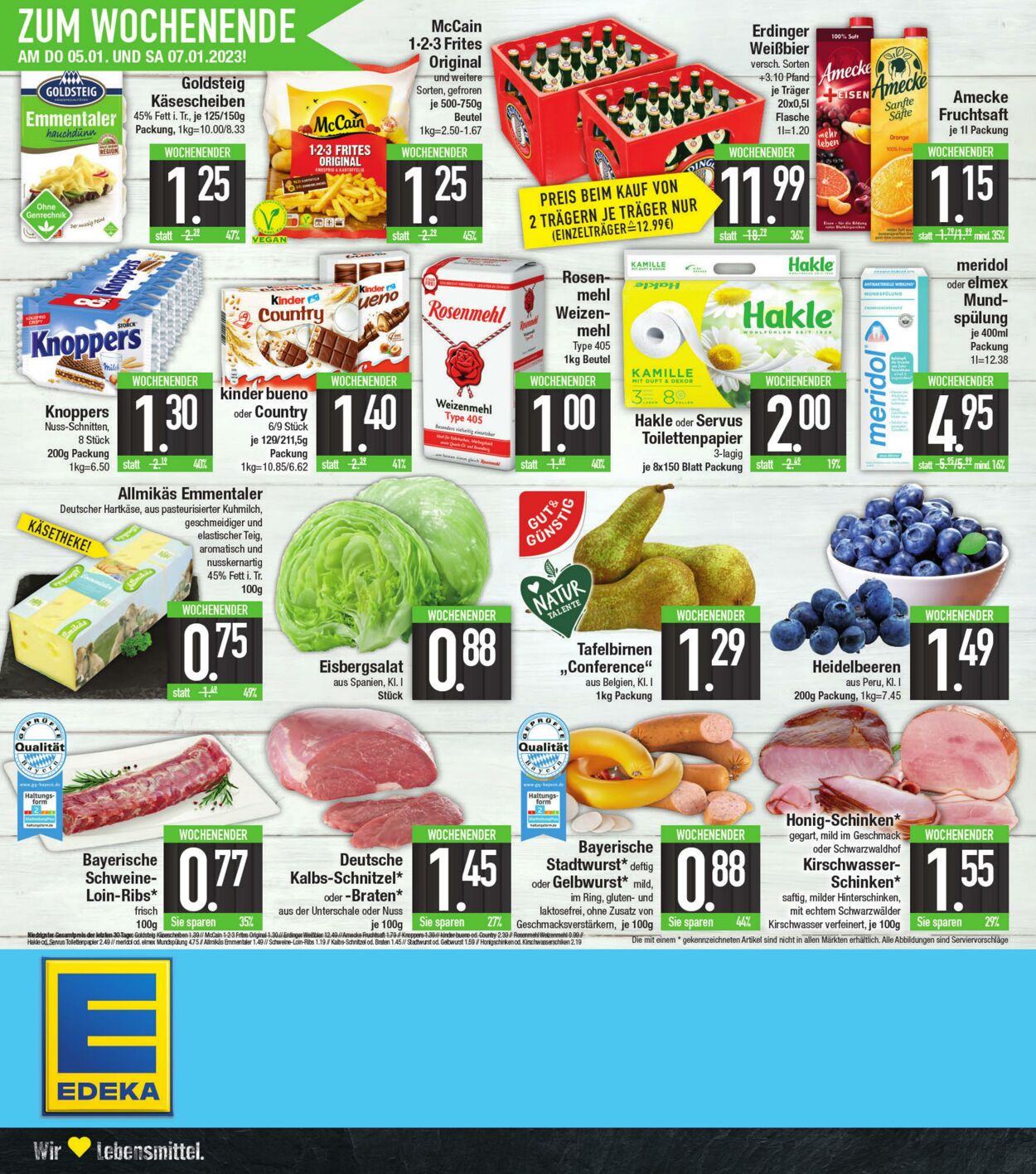 Prospekt Edeka Center 31.12.2022 - 07.01.2023