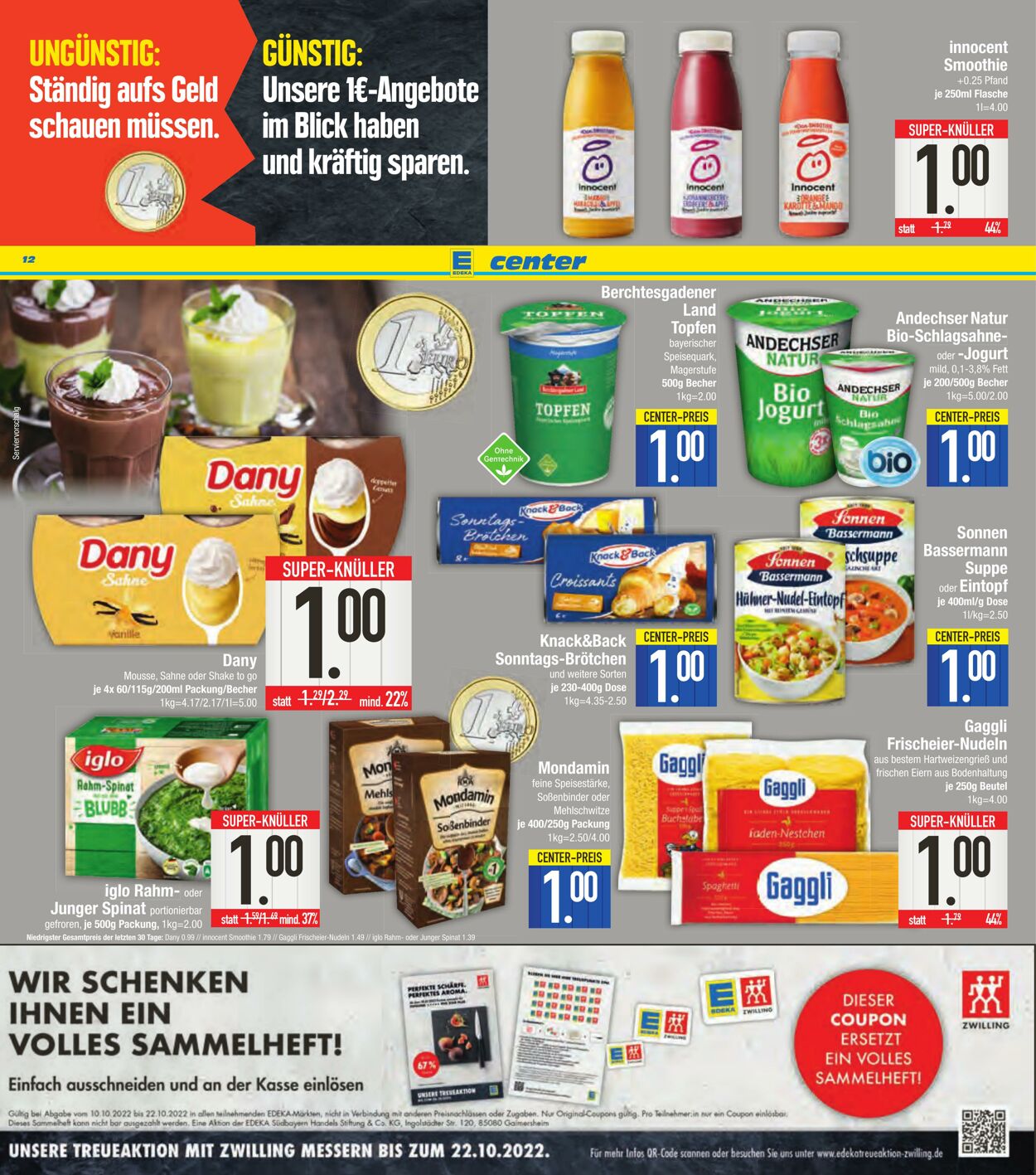 Prospekt Edeka Center 08.10.2022 - 15.10.2022