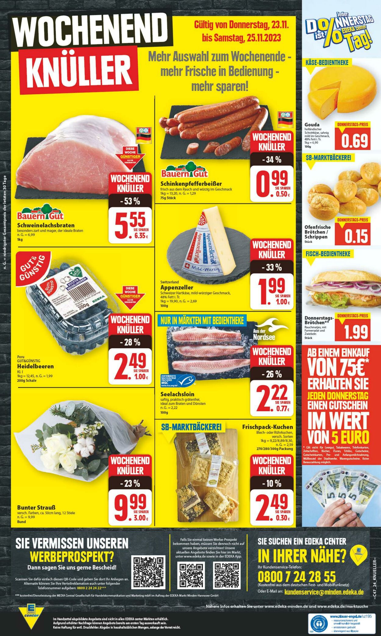 Prospekt Edeka Center 18.11.2023 - 25.11.2023