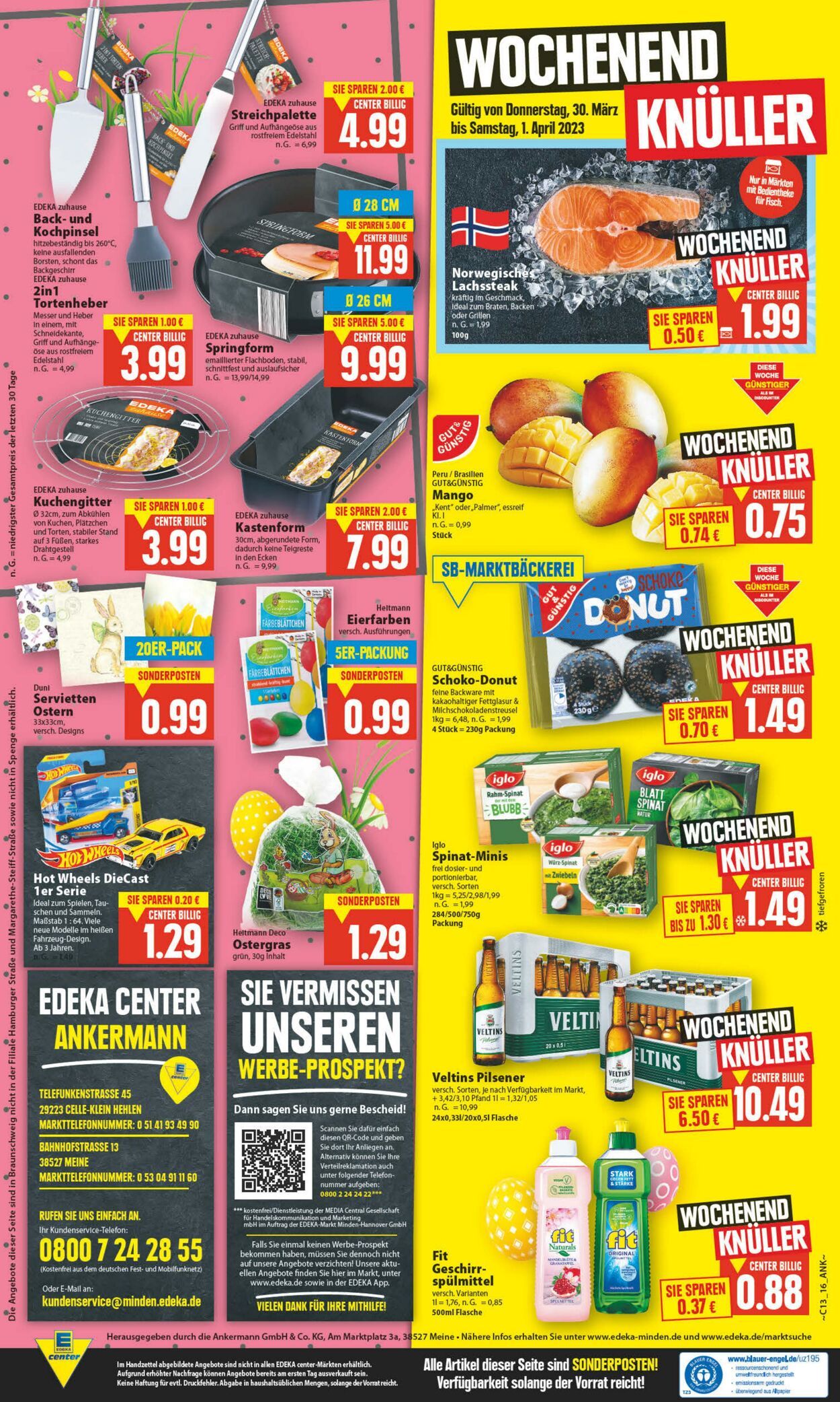 Prospekt Edeka Center 25.03.2023 - 01.04.2023